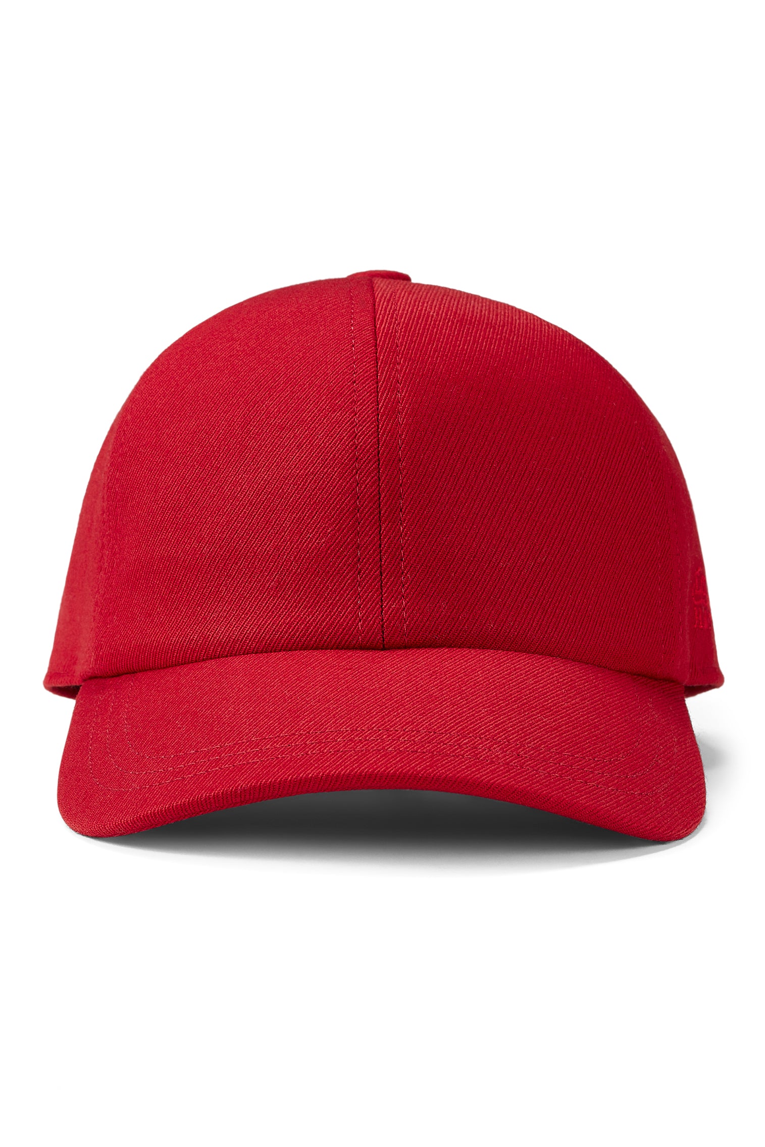 RED WOOL ADJUSTABLE BASEBALL CAP