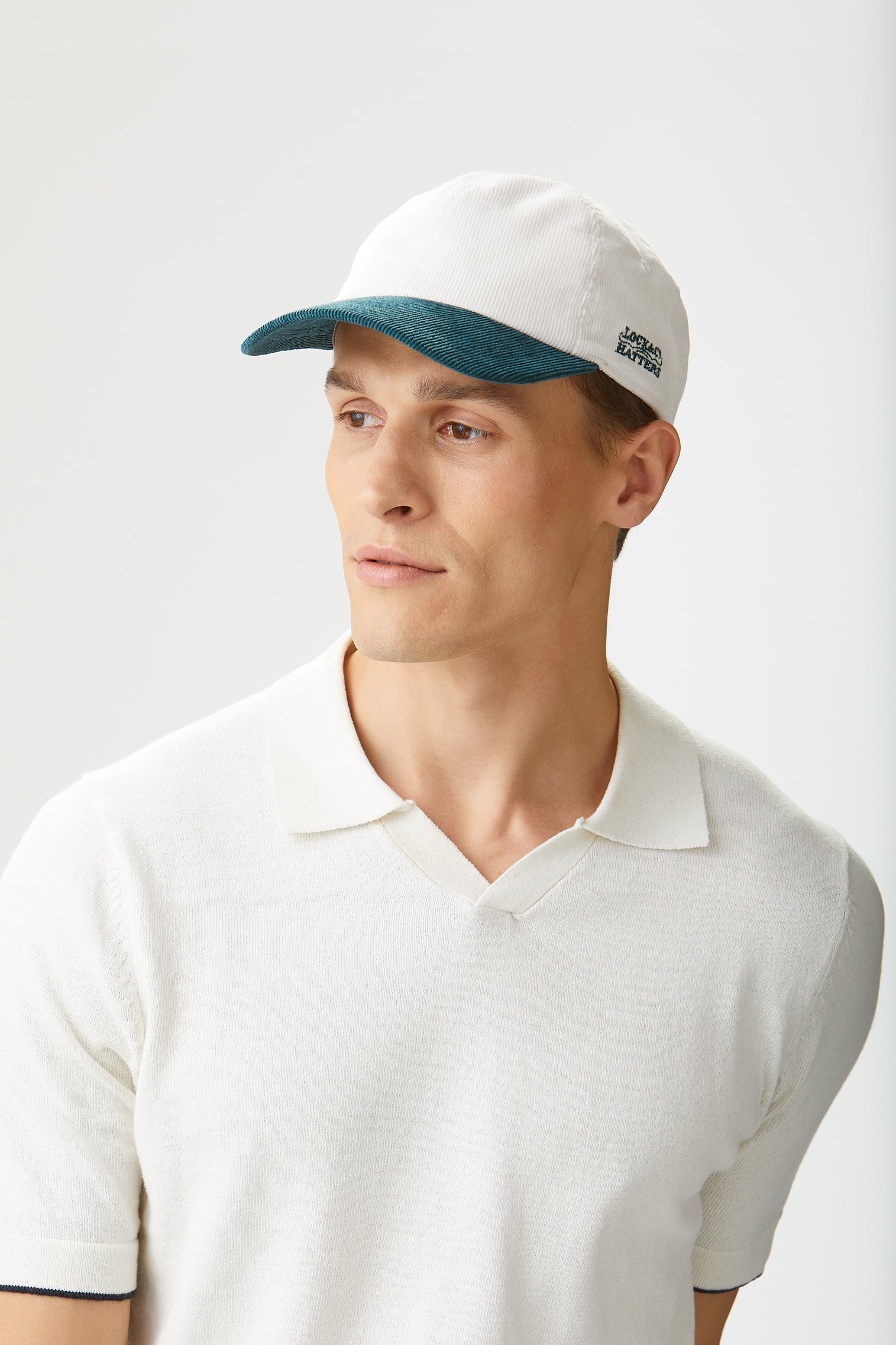 Adjustable Two-Tone Cord Baseball Cap - Hats for Tall People - Lock & Co. Hatters London UK