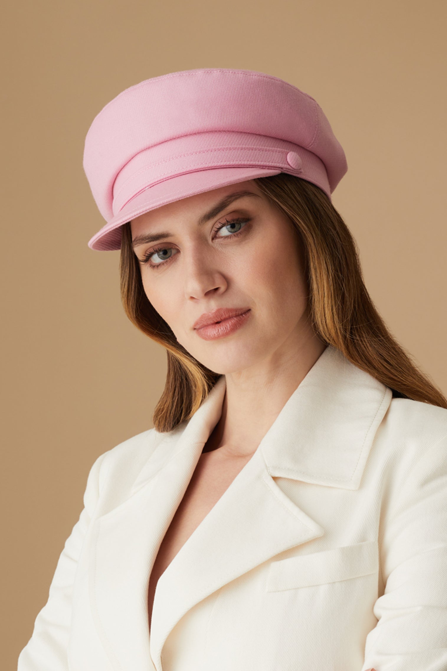 Ahoy Pink Skipper Cap - Hats for Tall People - Lock & Co. Hatters London UK