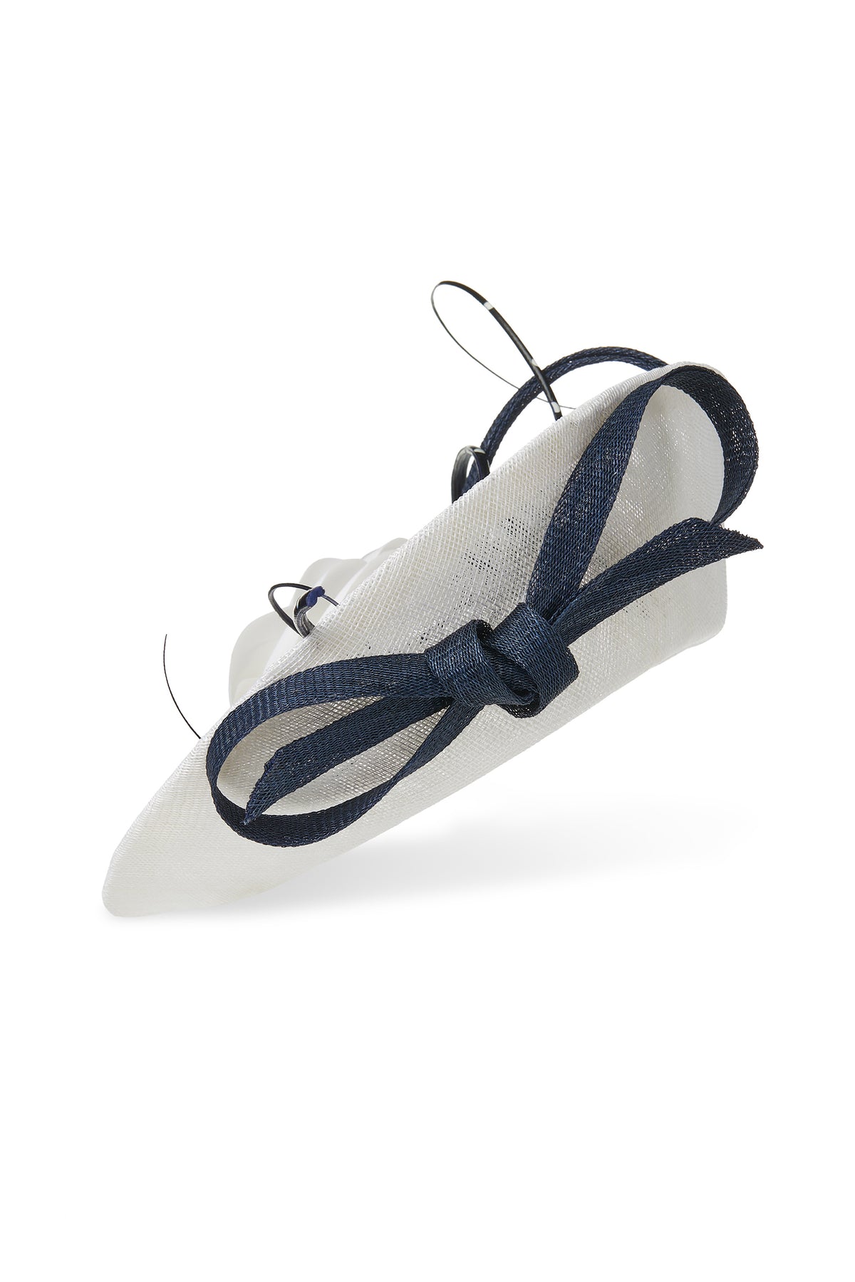 Assam White and Navy Saucer Hat - Lock & Co. Hatters London UK
            