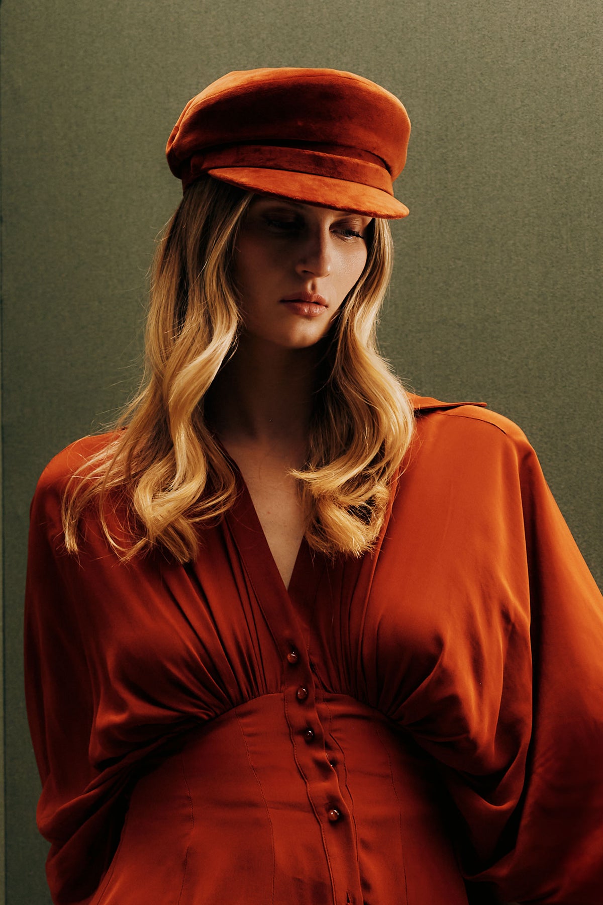 women's cotton skipper cap in burnt orange - Lock & Co. Hatters London UK
            