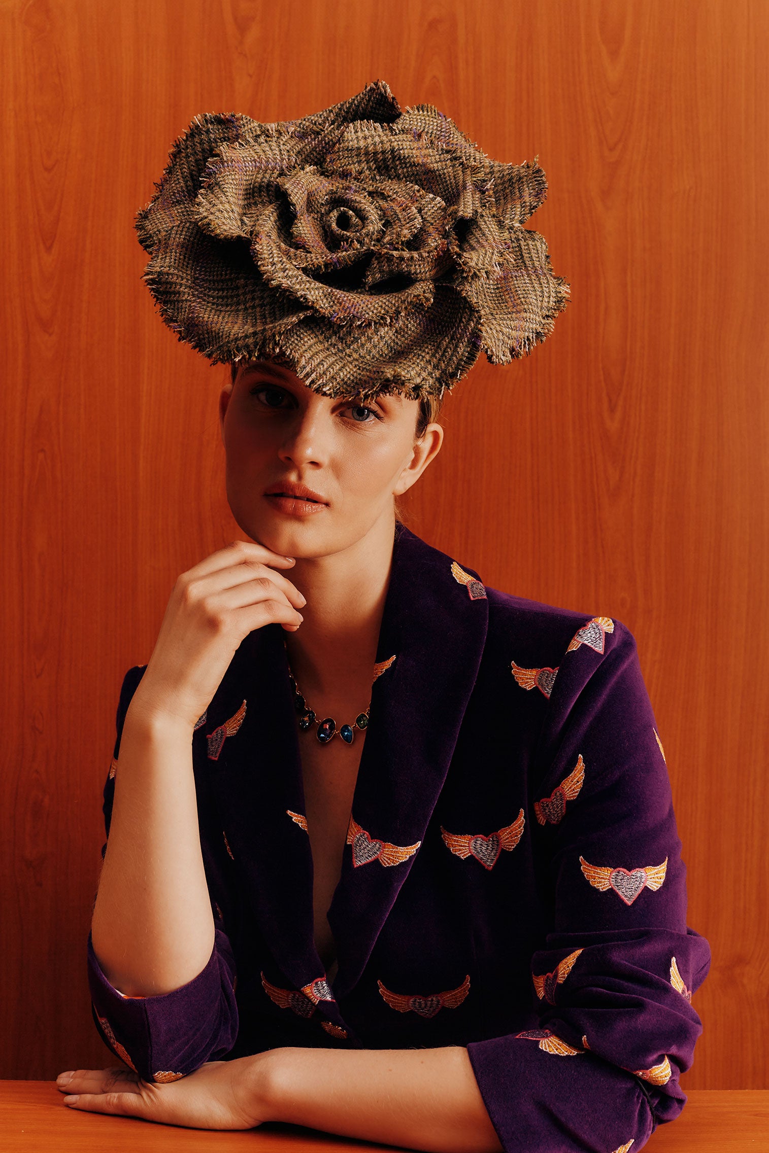 Alpine Rose Pillbox - Lock Couture by Awon Golding - Lock & Co. Hatters London UK