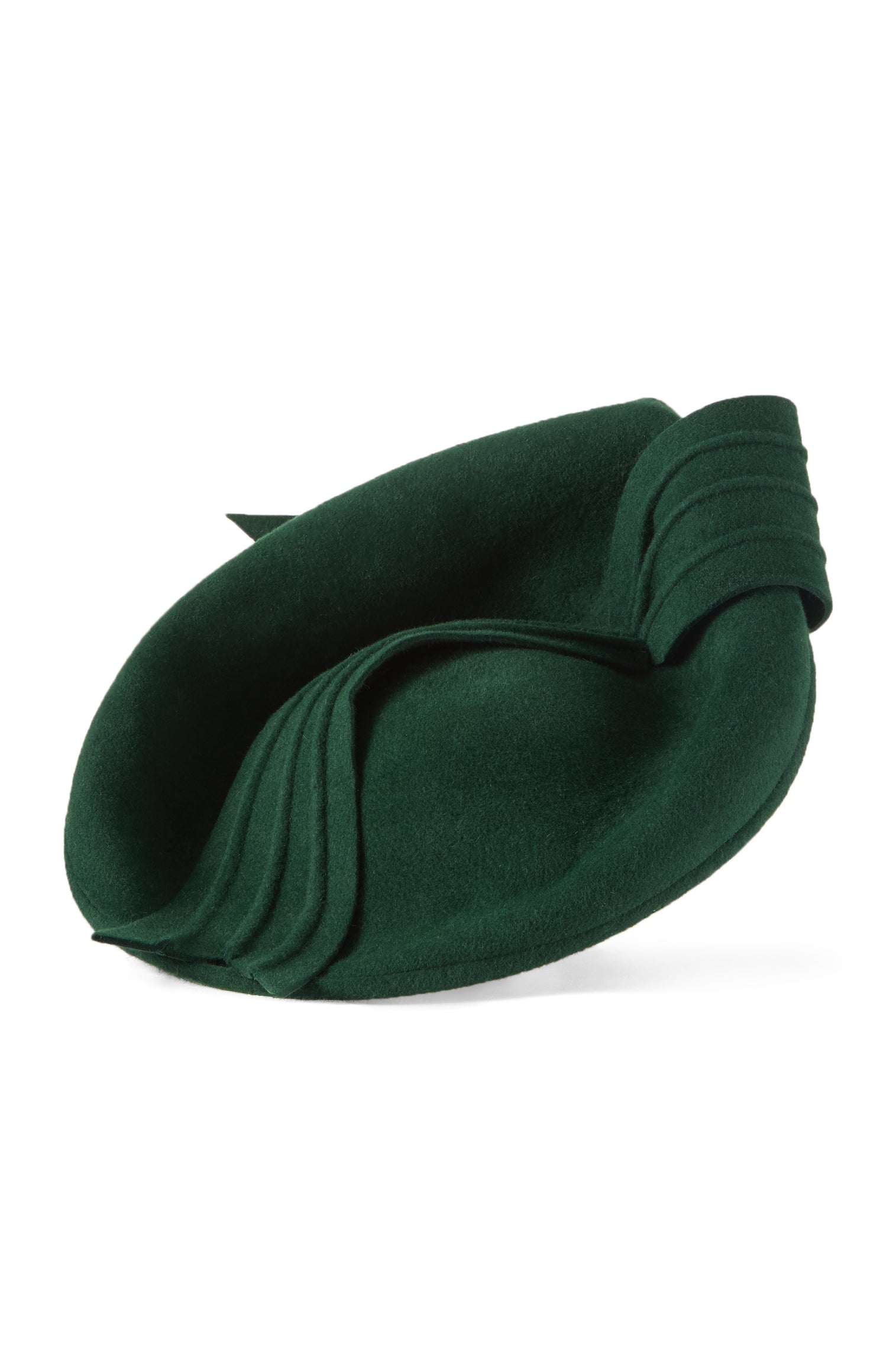 green dress hat Emerald Green Slice Headpiece