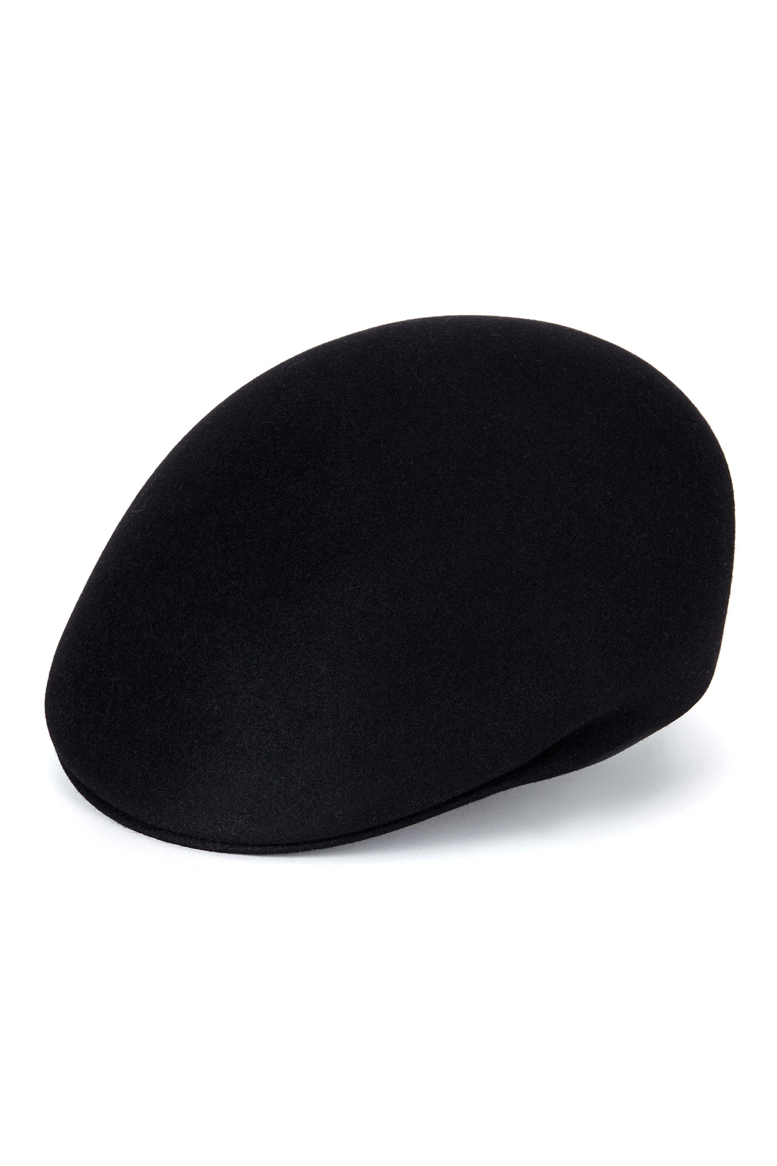 BLACK BLOCKED FELT CAP