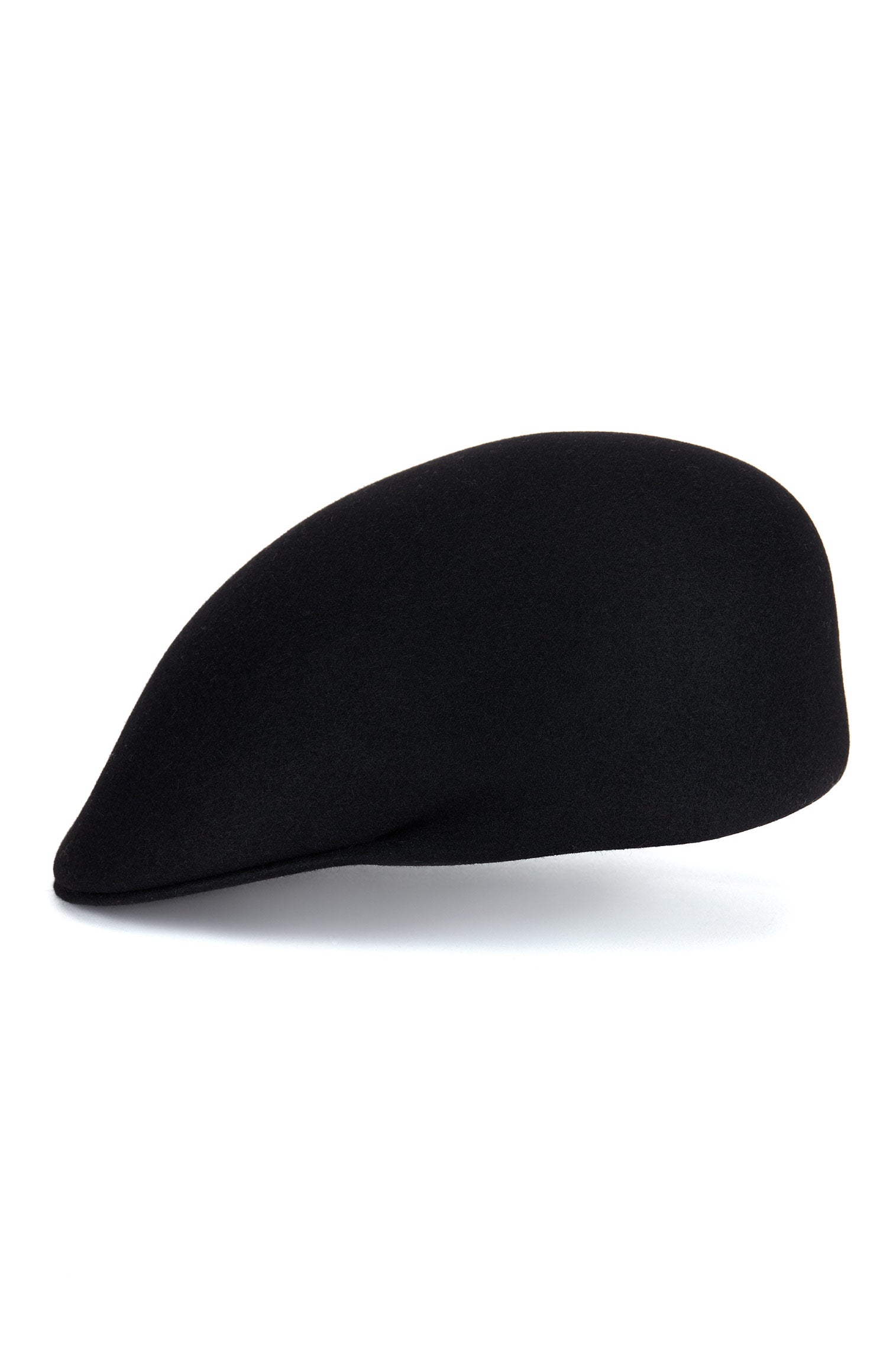 BLACK BLOCKED FELT CAP