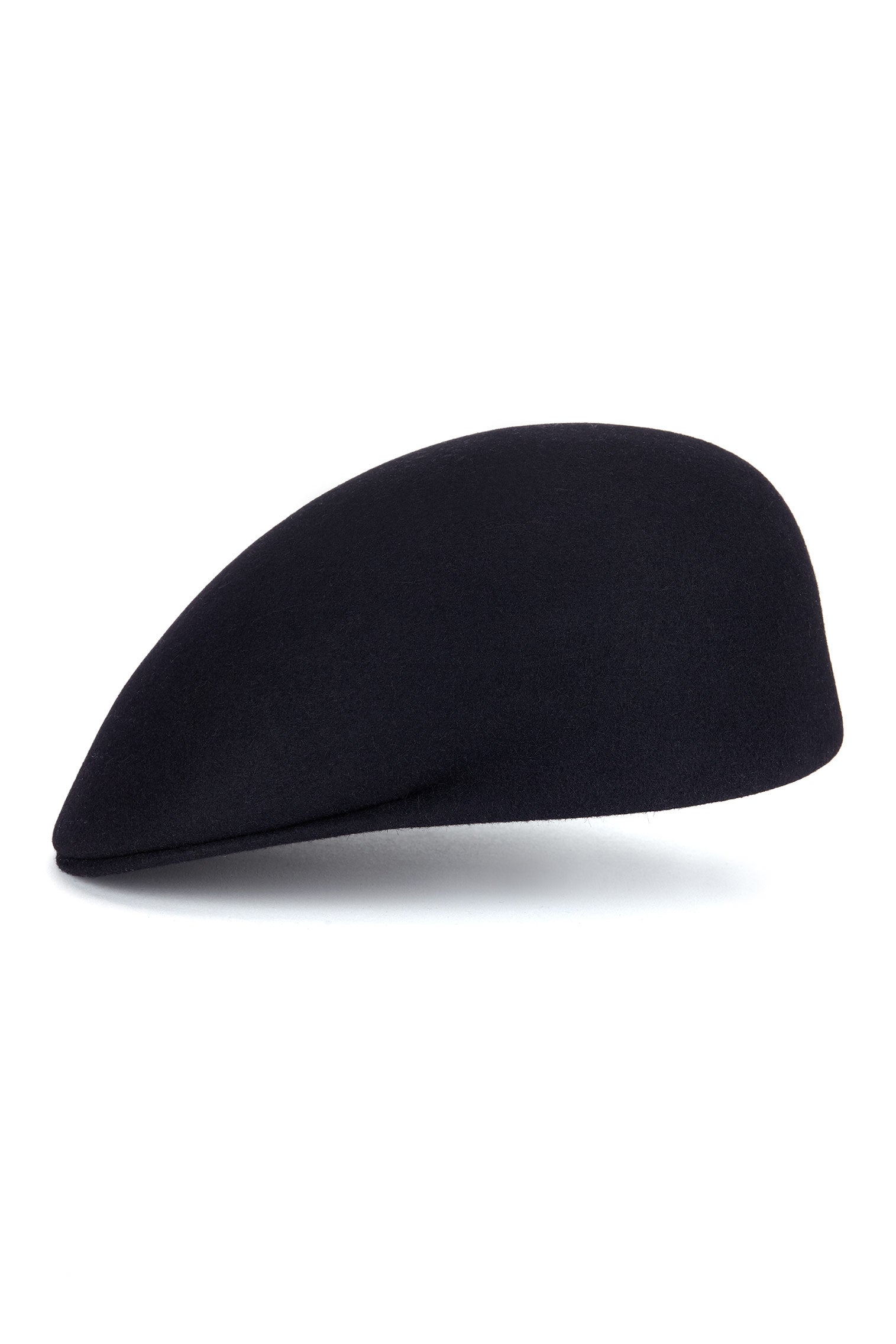 BLACK BLOCKED FELT CAP