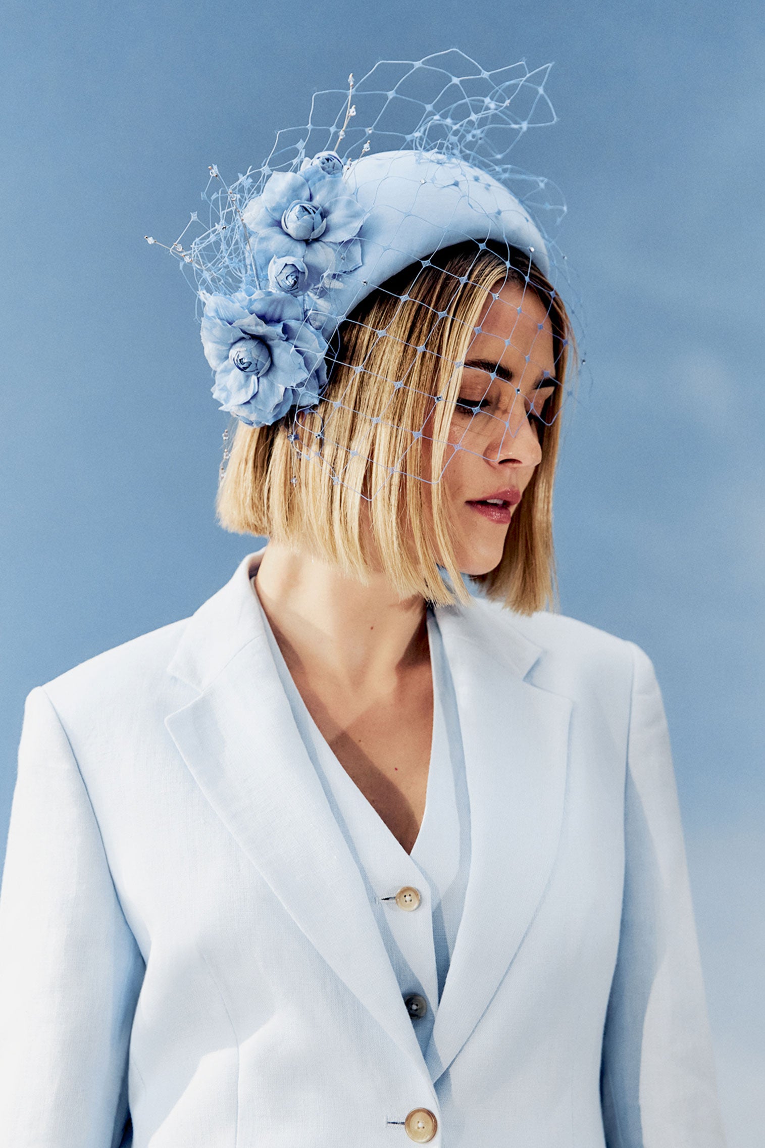 Francesca Blue Headband - Women’s Hats - Lock & Co. Hatters London UK