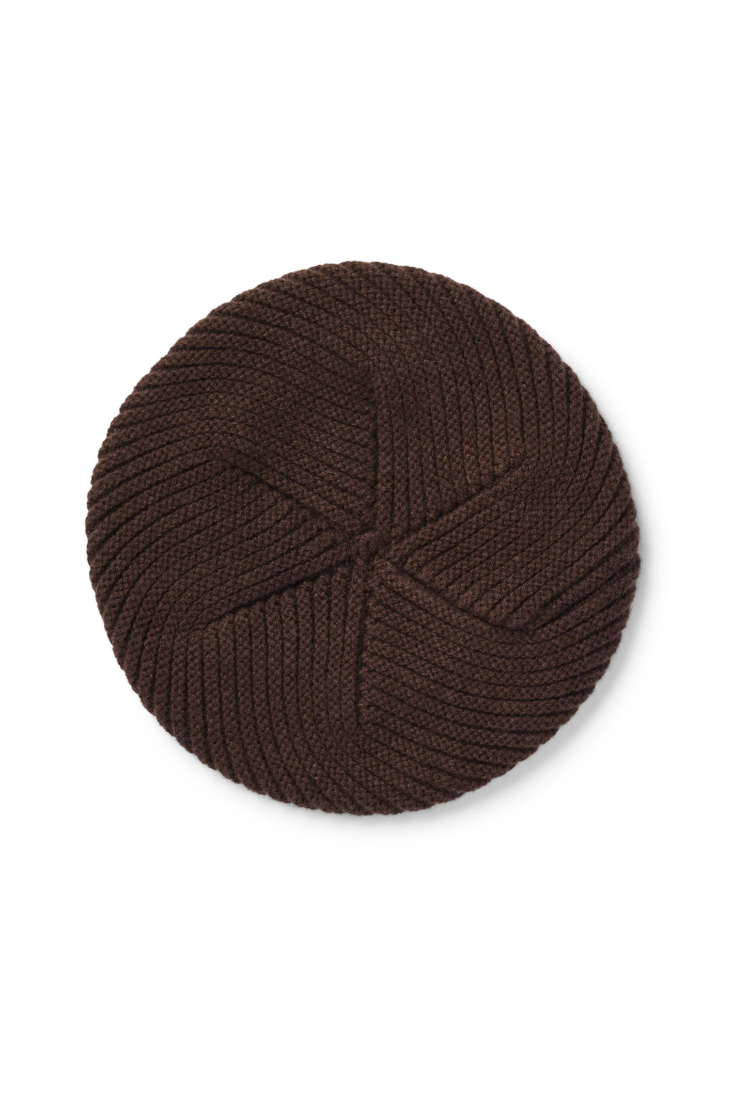Brown Knitted Cashmere Beret - Products - Lock & Co. Hatters London UK
