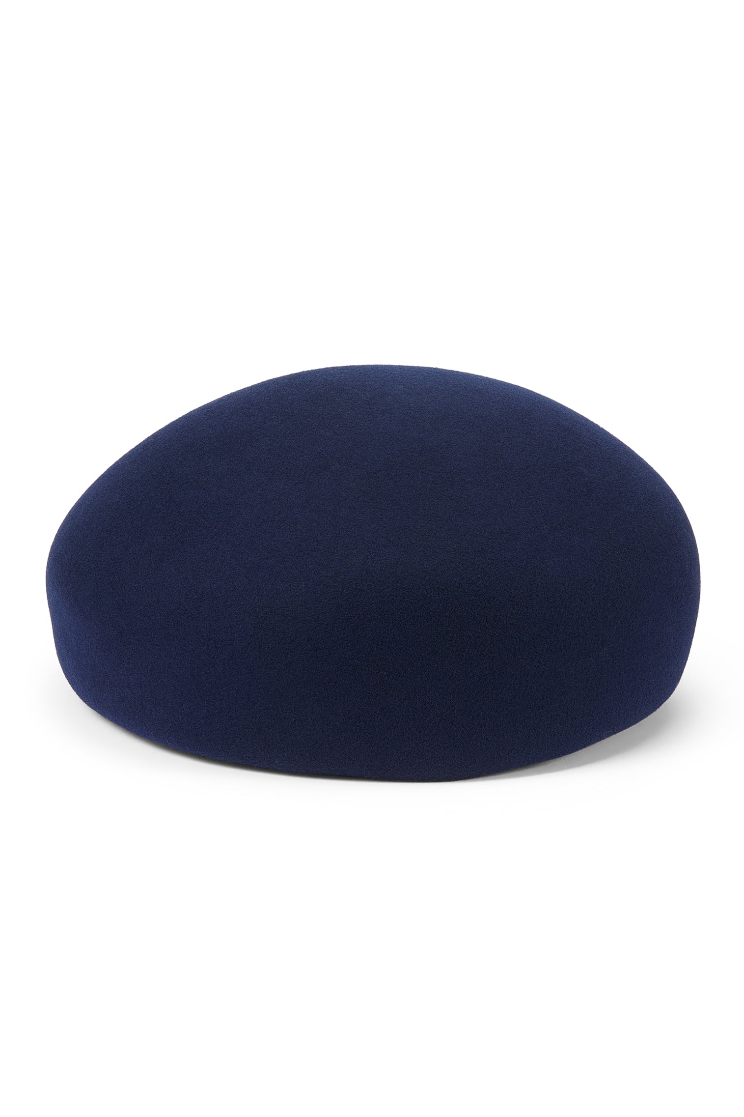 WOMEN'S NAVY BLOCKED WOOL FELT BERET