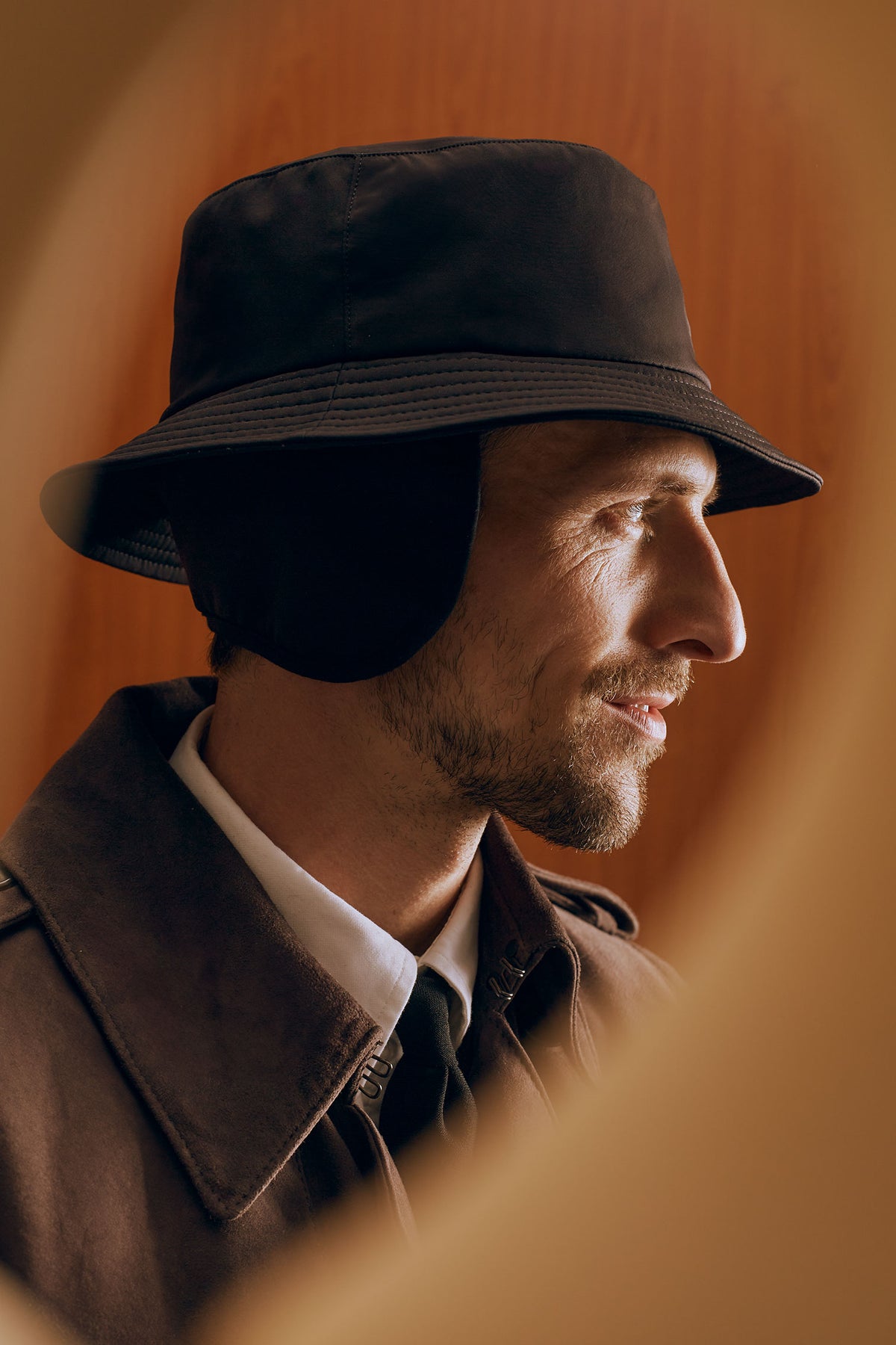 Tech black bucket hat with ear flaps - Lock & Co. Hatters London UK
            