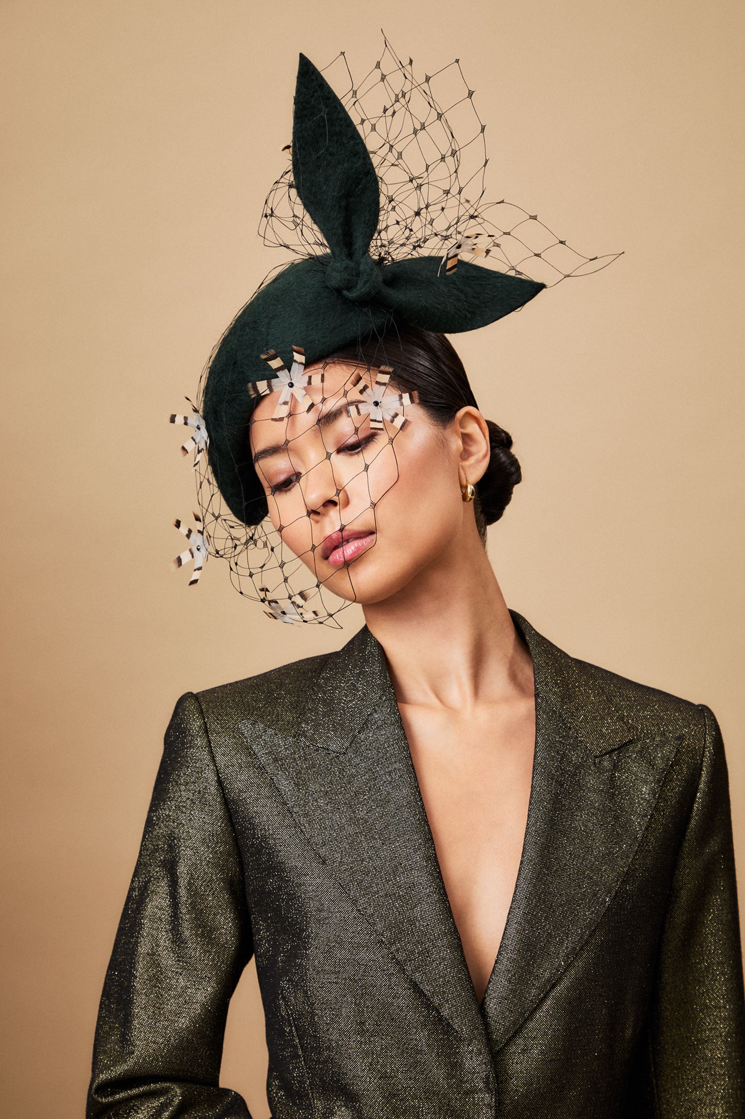 Café Central Green Teardrop Percher - Lock Couture by Awon Golding - Lock & Co. Hatters London UK