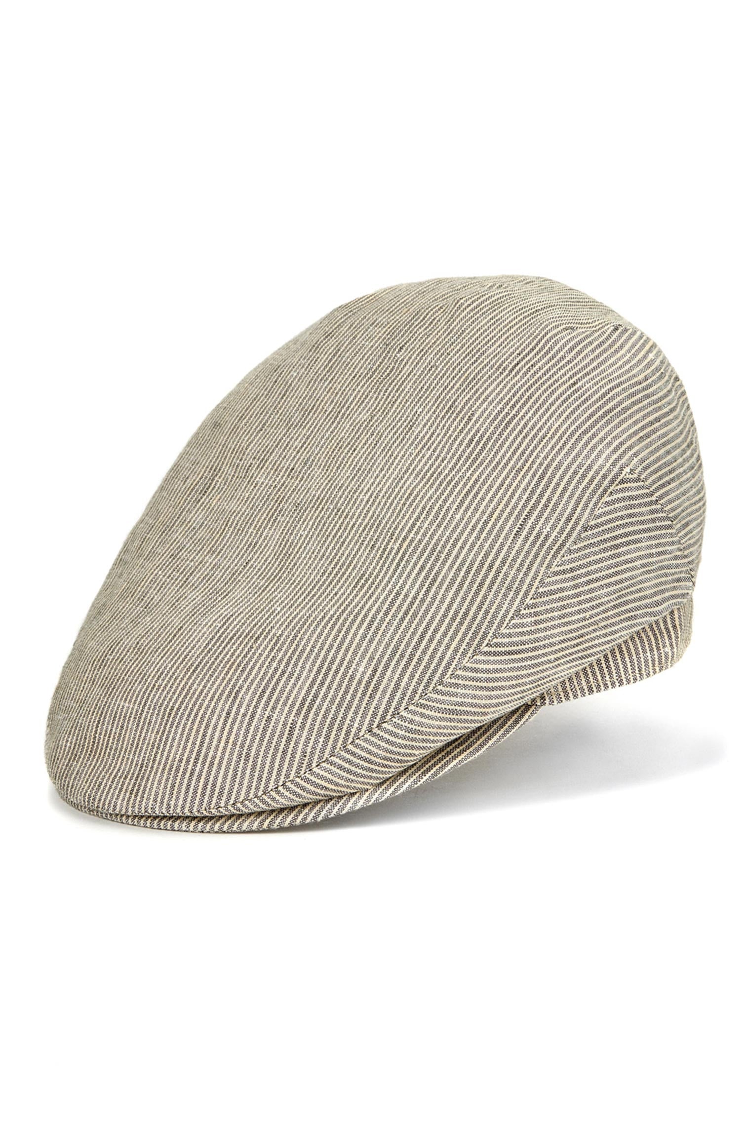 Cannes Linen Flat Cap - Hats for Oval Face Shapes - Lock & Co. Hatters London UK