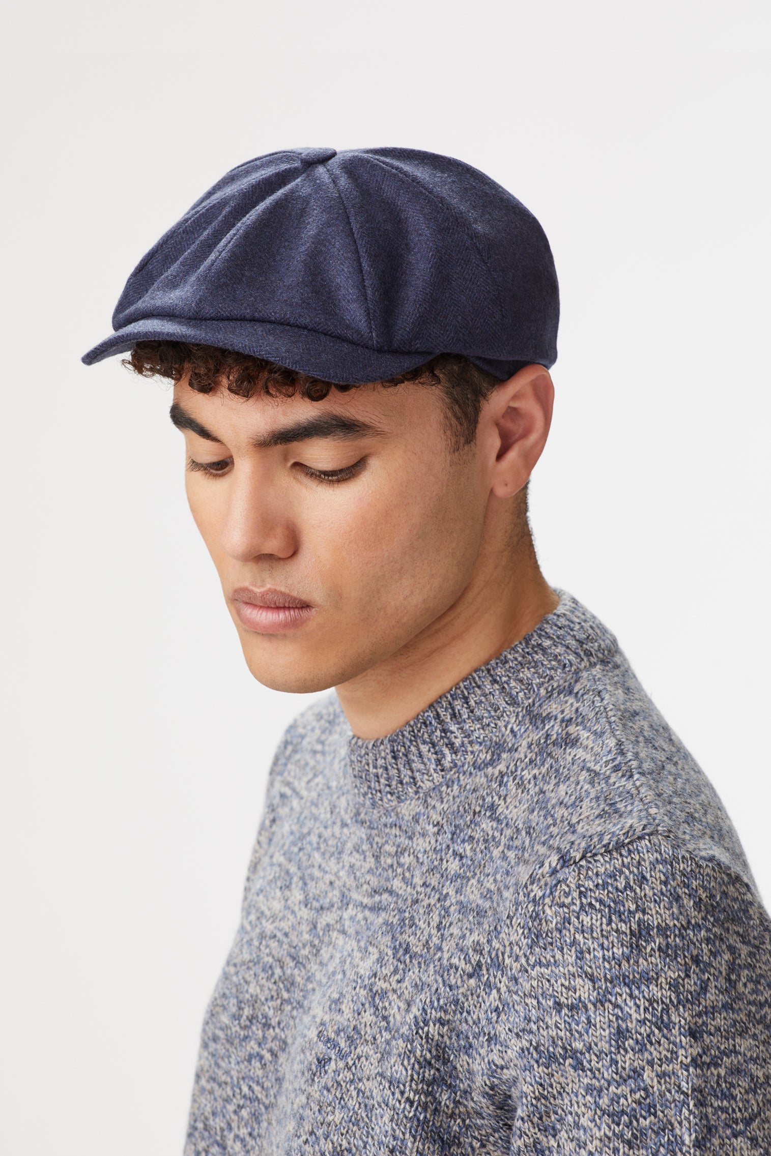 Cashmere Newsboy Cap - Hats for Heart-shaped Face Shapes - Lock & Co. Hatters London UK