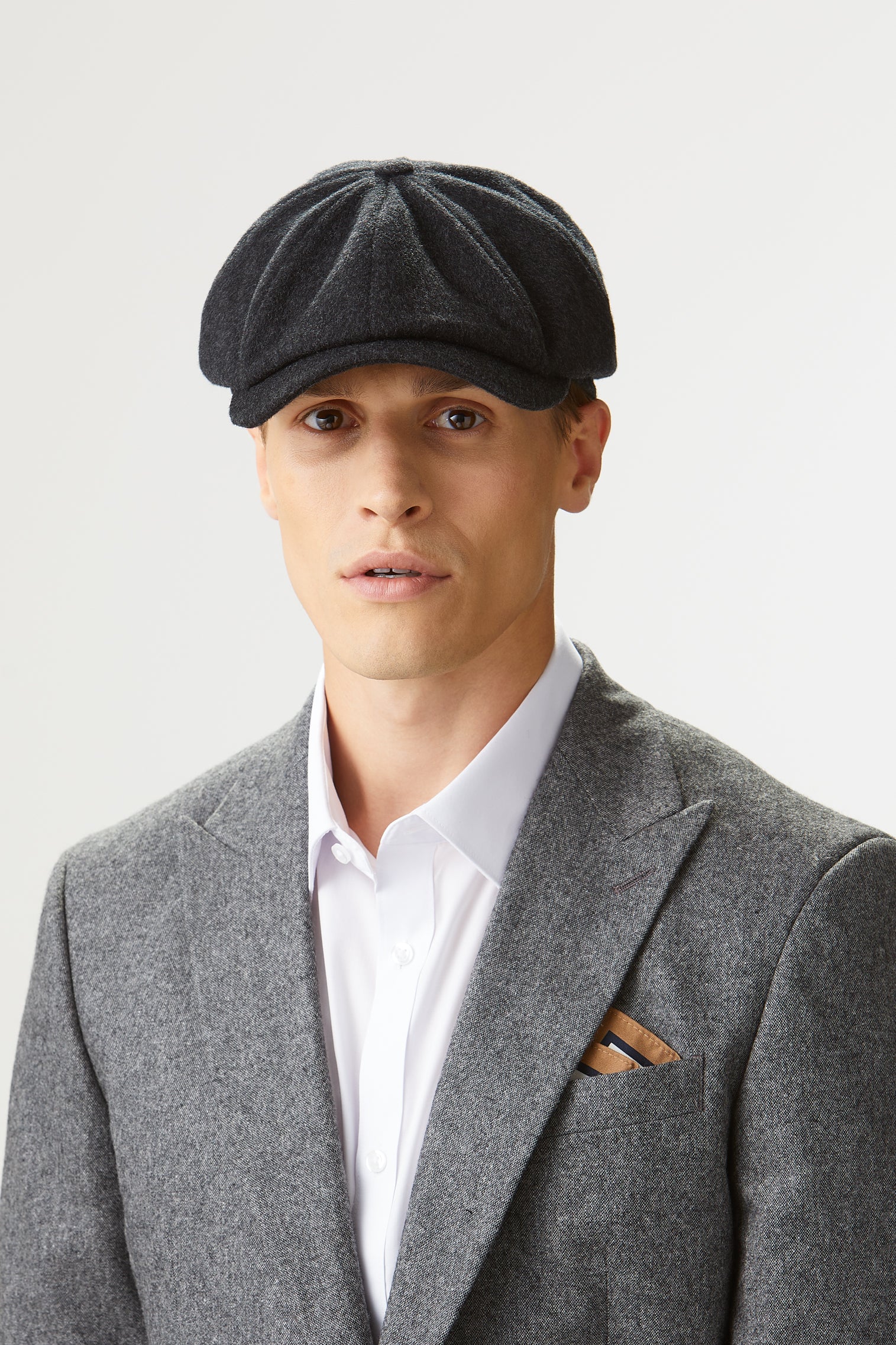 Escorial Wool Newsboy Cap - Hats for Heart-shaped Face Shapes - Lock & Co. Hatters London UK