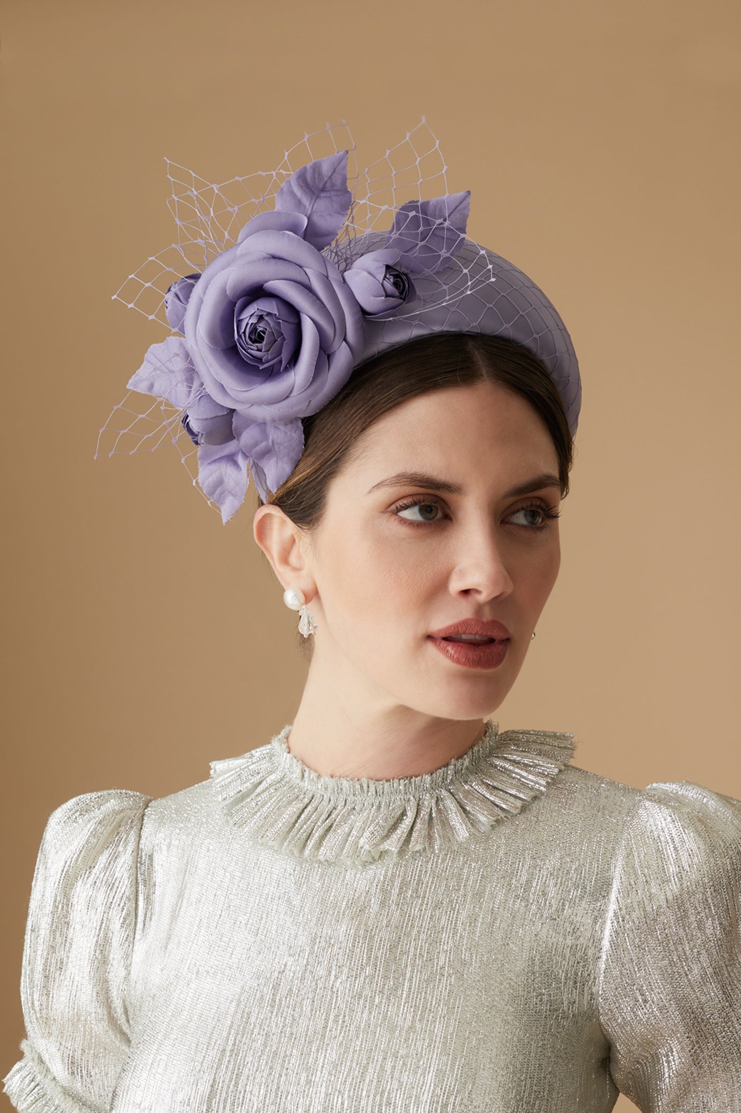 Ceylon Lavender Headband - Lock Couture by Awon Golding - Lock & Co. Hatters London UK