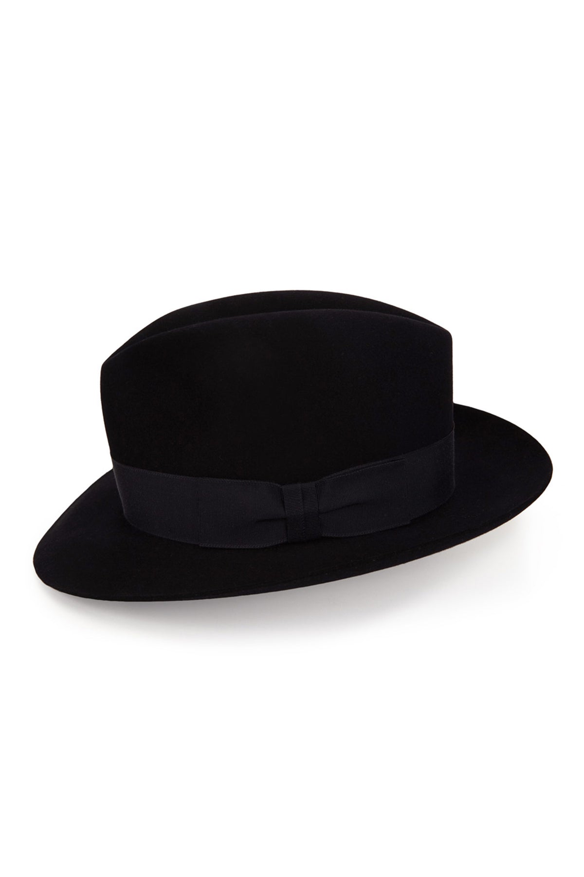 NAVY FELT FEDORA WITH A NAVY GROSGRAIN BAND AND BOW - Lock & Co. Hatters London UK
            