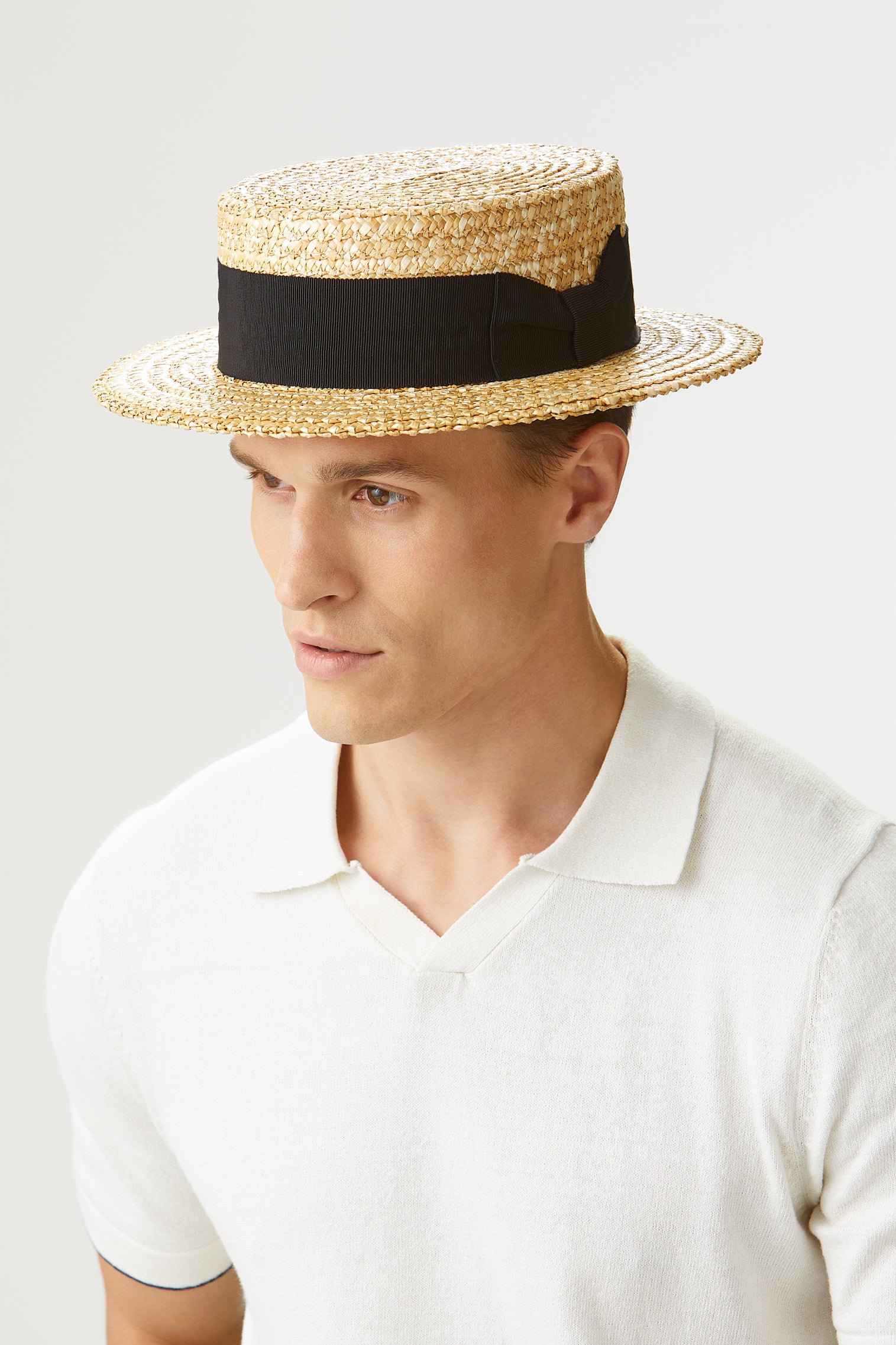 Mens skimmer straw hats hot sale