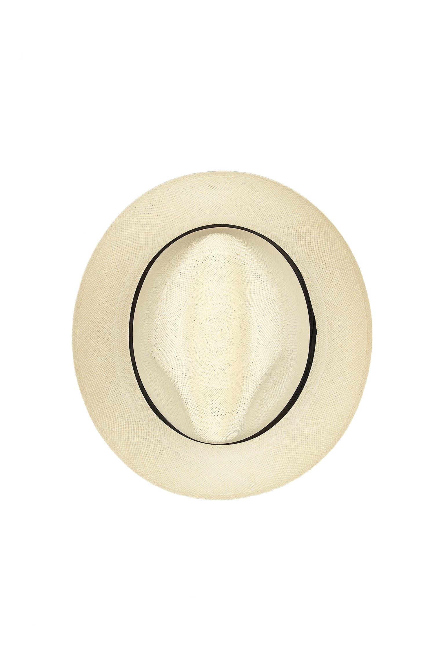 CLASSIC PANAMA HAT WITH BLACK BAND AND BOW
