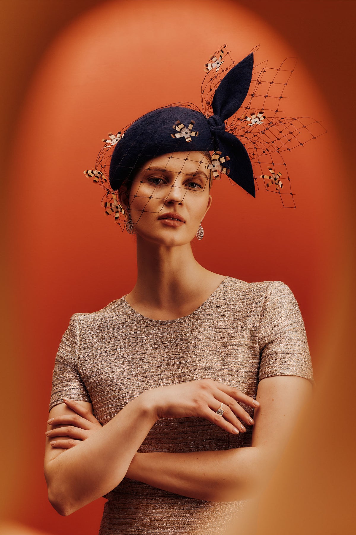 Café Central Navy Teardrop Percher - Lock & Co. Hatters London UK
            