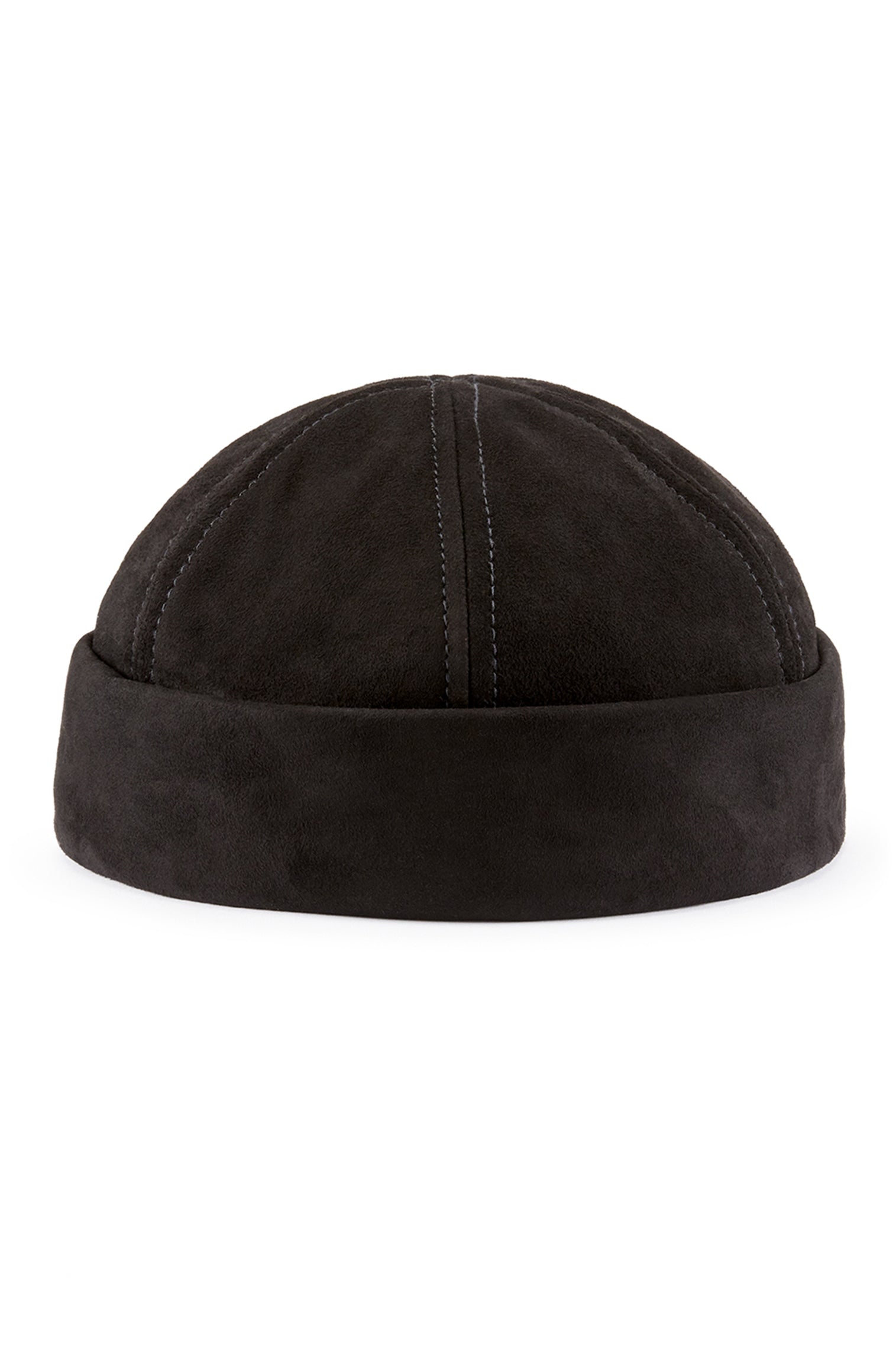 Dover Black Leather Watch Cap - Men's Beanies - Lock & Co. Hatters London UK