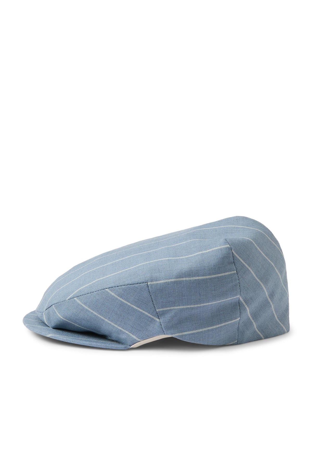 LIGHT BLUE WHITE STRIPED WOOL FLAT CAP - Lock & Co. Hatters London UK
            