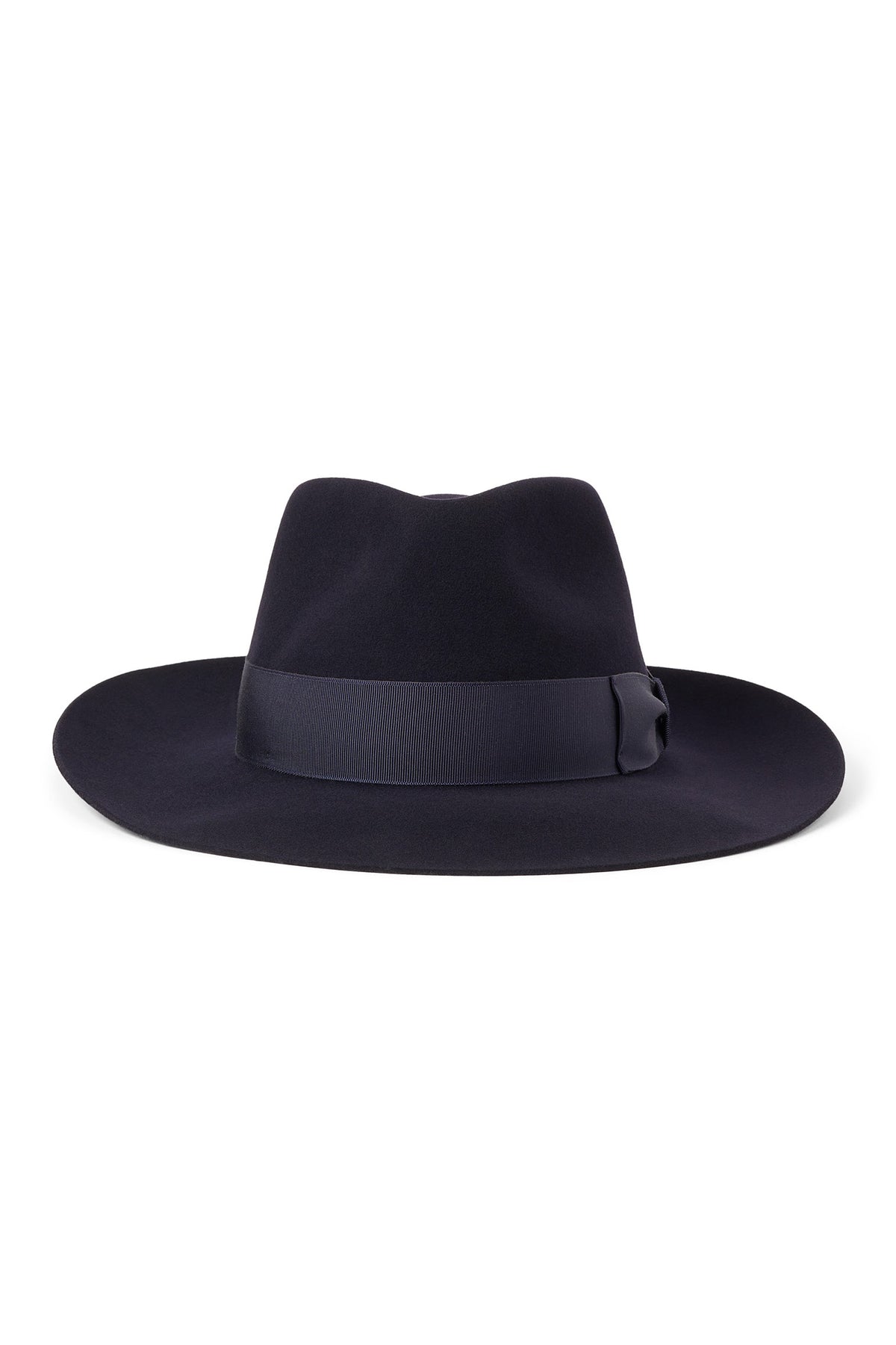 NAVY ESCORIAL WOOL FEDORA HAT WITH A NAVY GROSGRAIN BAND AND BOW - Lock & Co. Hatters London UK
            
