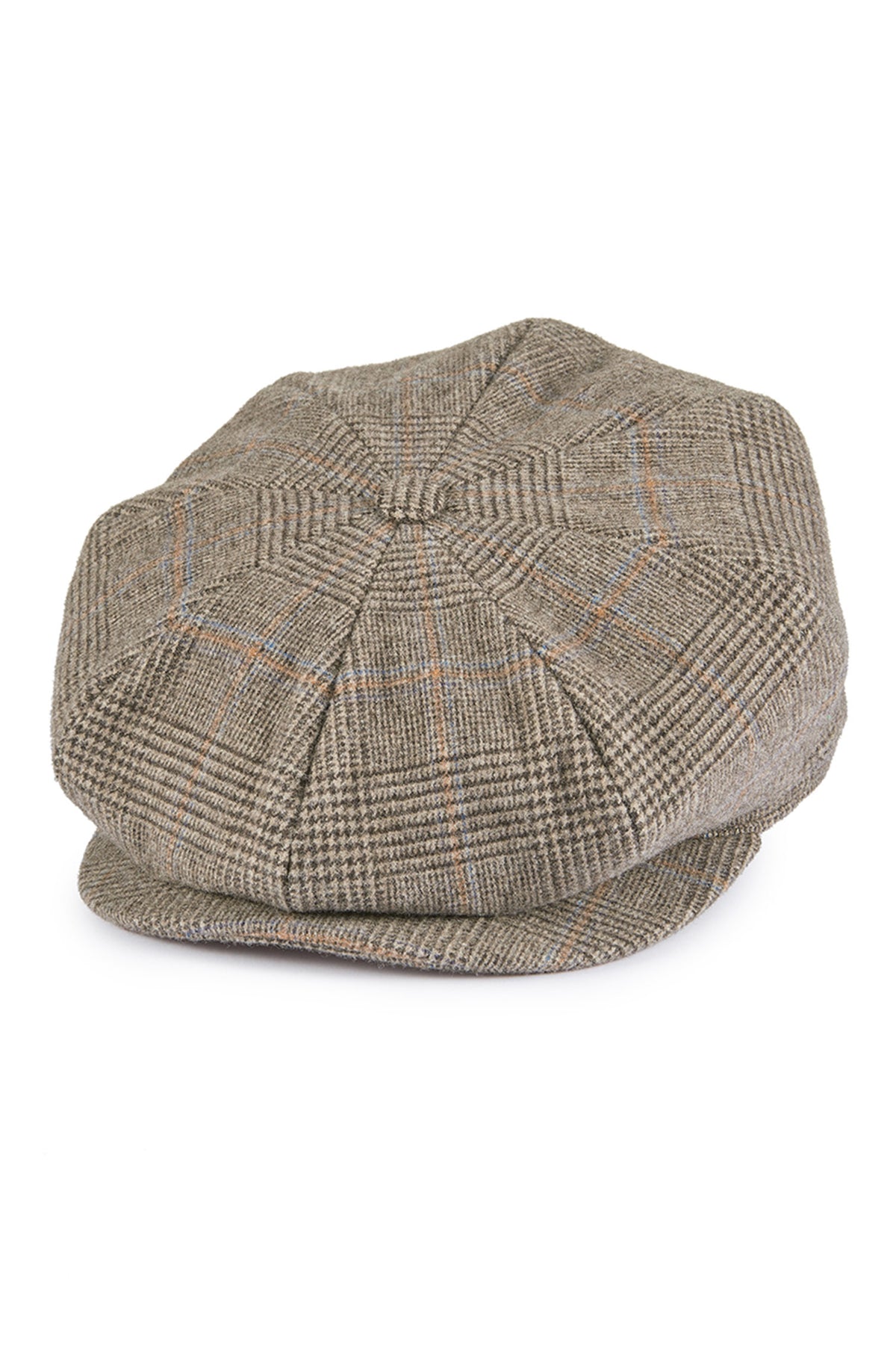 BROWN GLEN CHECK ESCORIAL WOOL BAKERBOY CAP - Lock & Co. Hatters London UK
            
