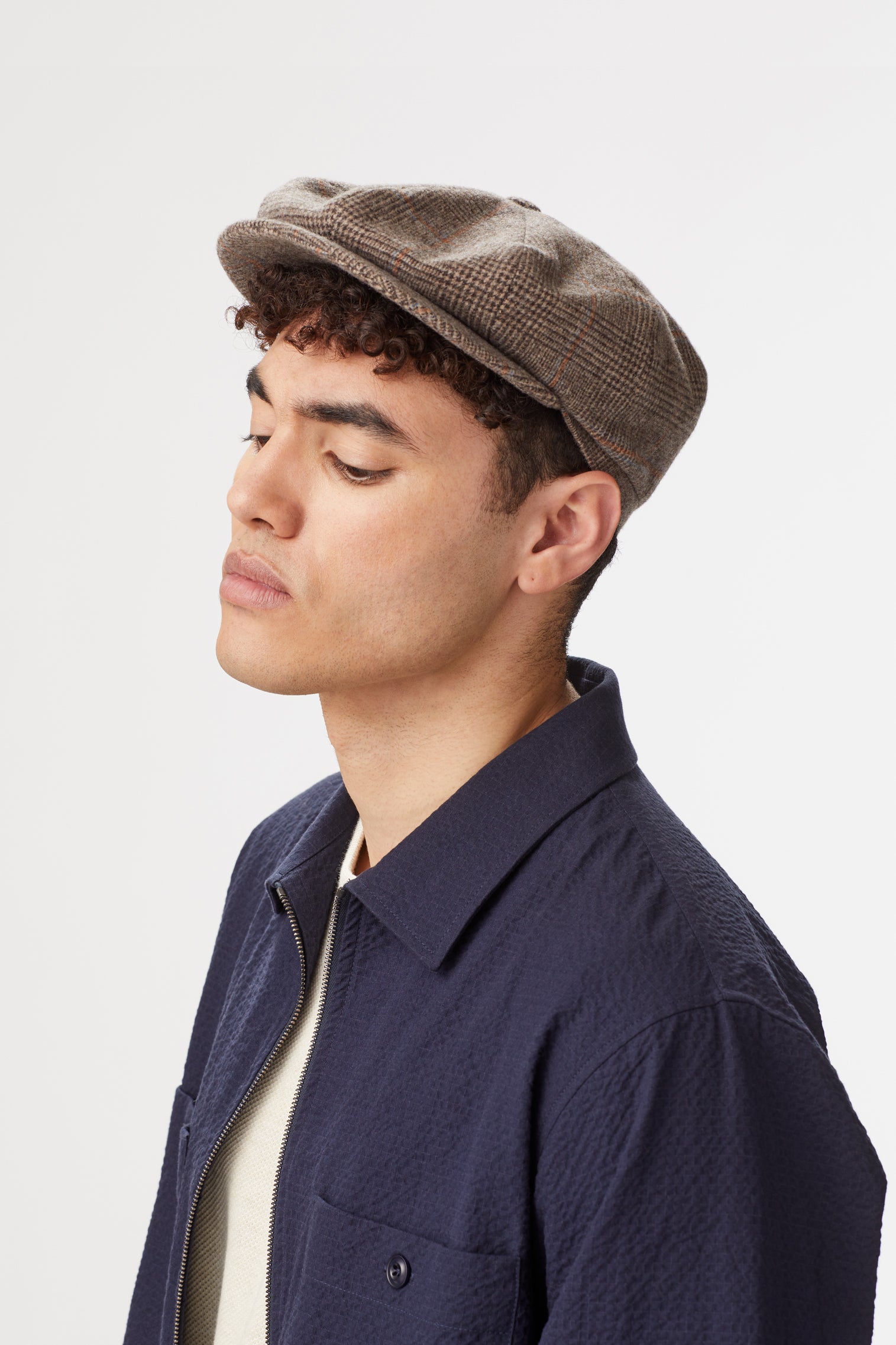 Escorial Wool Tremelo Bakerboy Cap - Hats for Oval Face Shapes - Lock & Co. Hatters London UK