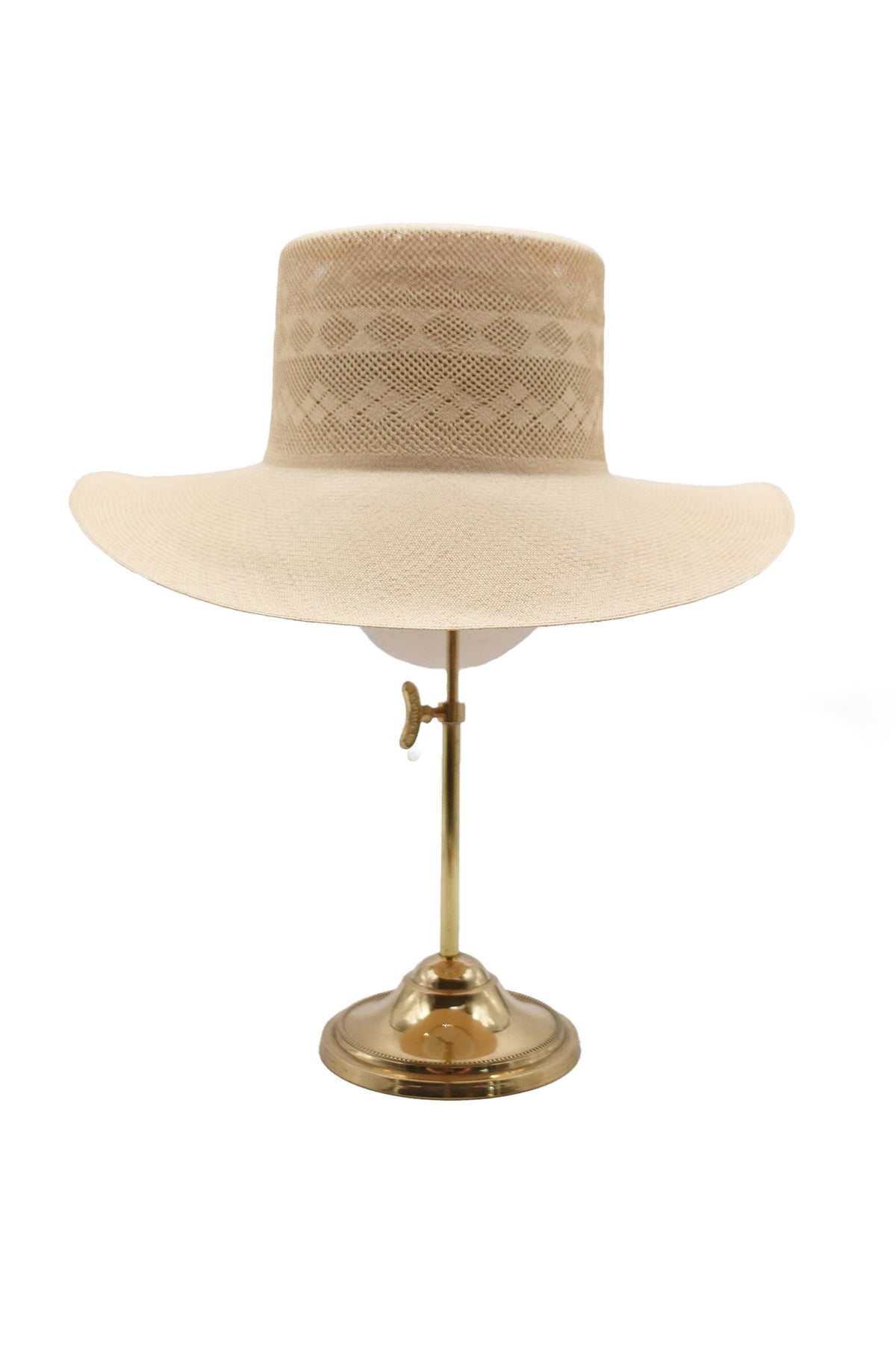 Women&#39;s Eve Handwoven Straw Panama Hat with a diamond pattern - Lock & Co. Hatters London UK
            