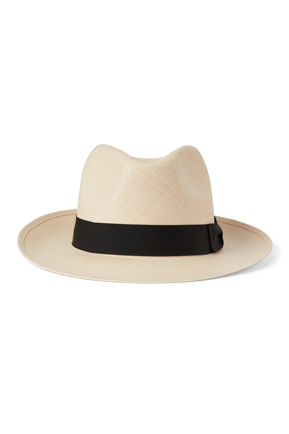TOQUILLA PALM STRAW PANAMA HAT WITH BLACK GROSGRAIN BAND AND BOW - Lock & Co. Hatters London UK
            