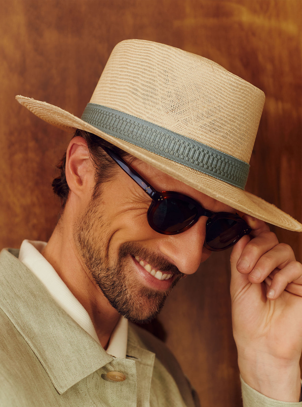 Felix Pork Pie Straw Hats for Men Women