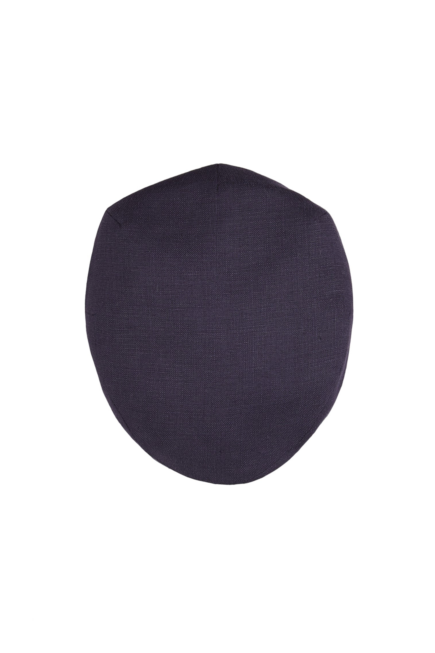 NAVY LINEN FLAT CAP