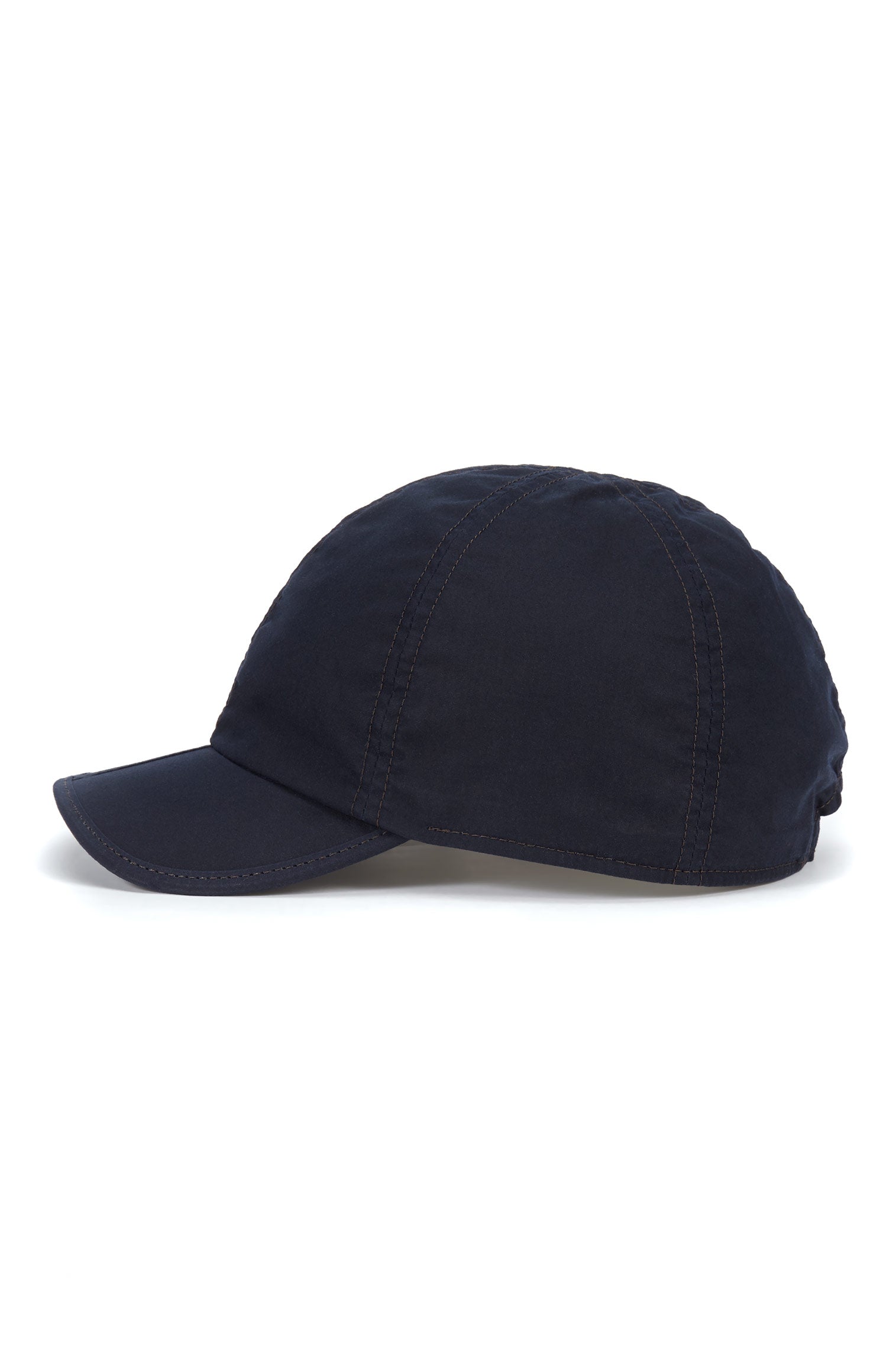 NAVY FOLDING COTTON WAX CLOTH BASEBALL CAP