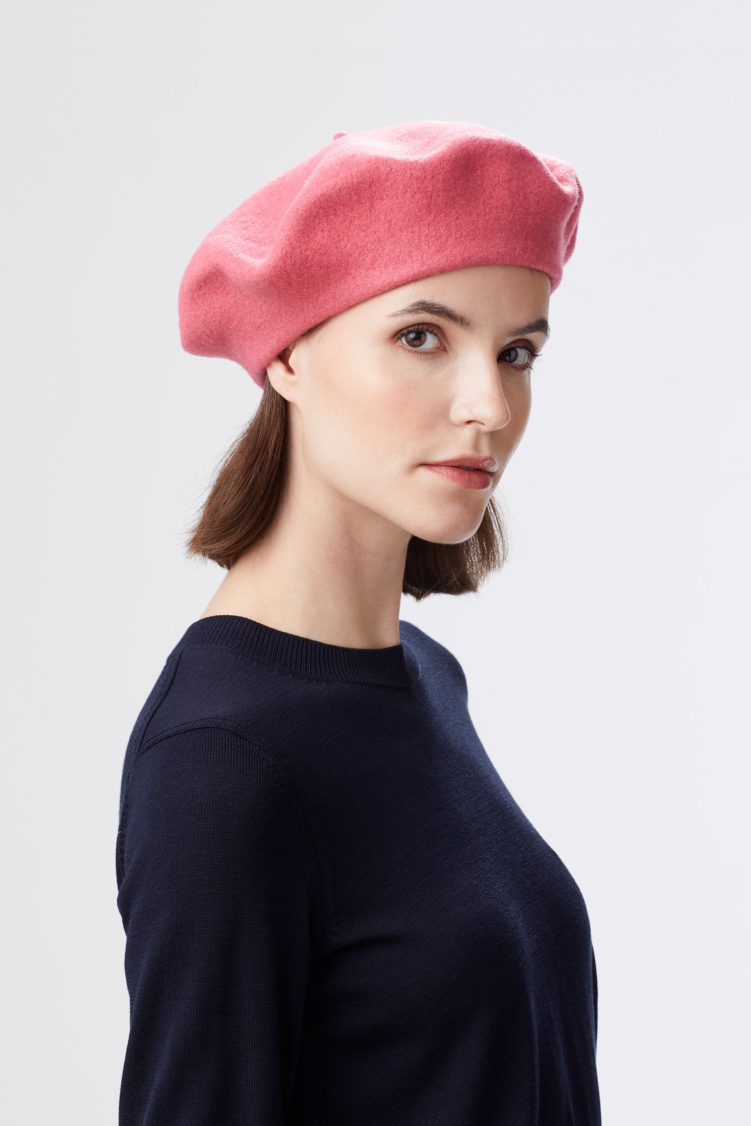 thumbnail image 2 of Women's Retro Classic Beret Hats Vintage Leather Beret Fairycore 2 of 13