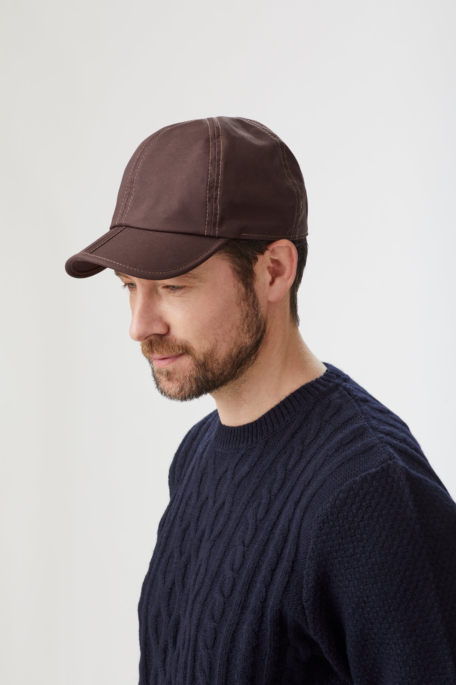 Folding Wax Baseball Cap Brown XX large Lock Co. Hatters mens hats