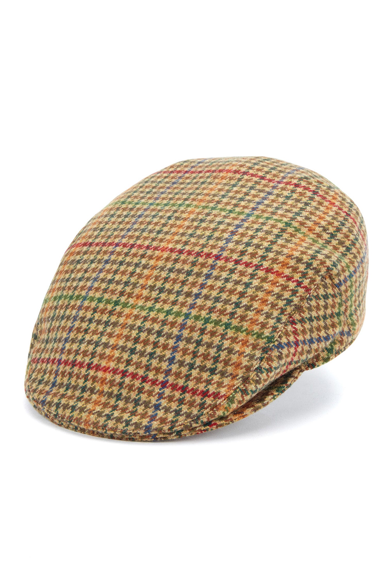 PATTERNED CASHMERE FLAT CAP