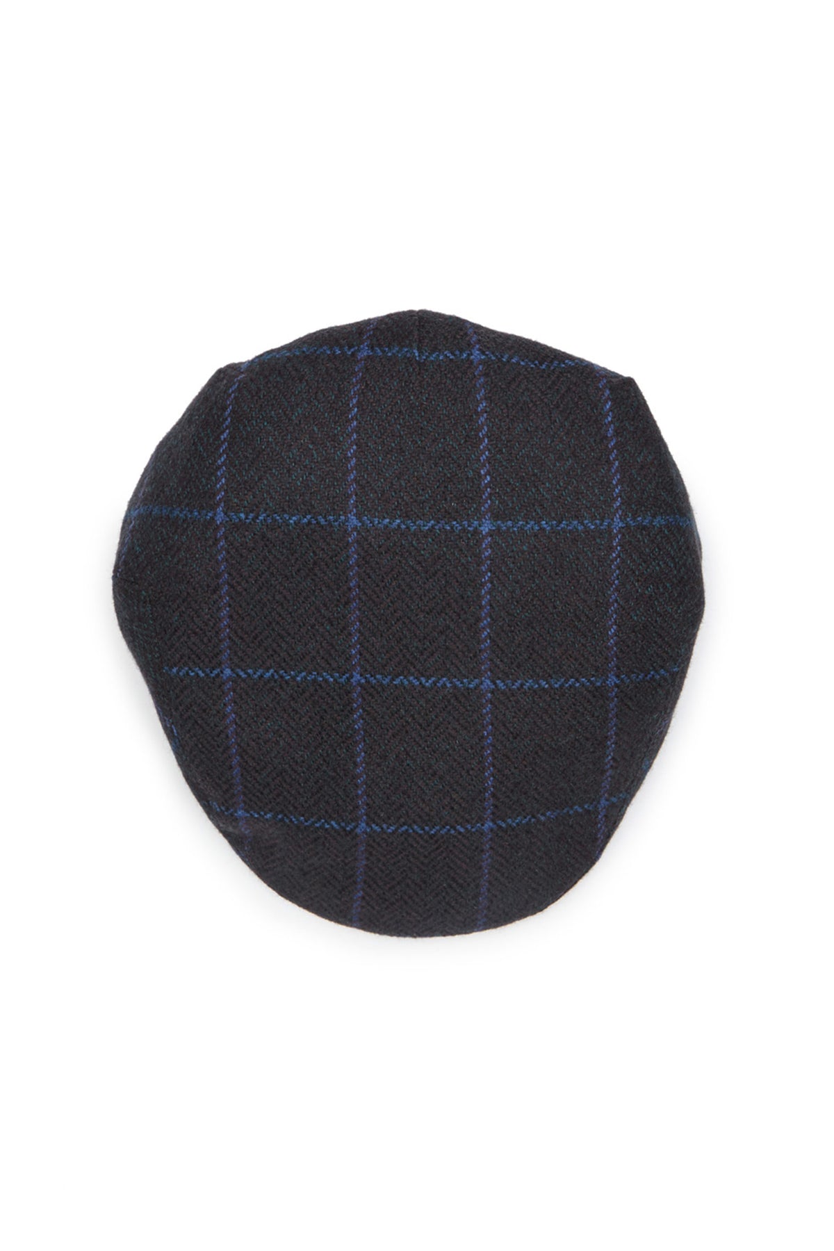 NAVY &amp; BLUE CHECKED CASHMERE FLAT CAP - Lock & Co. Hatters London UK
            