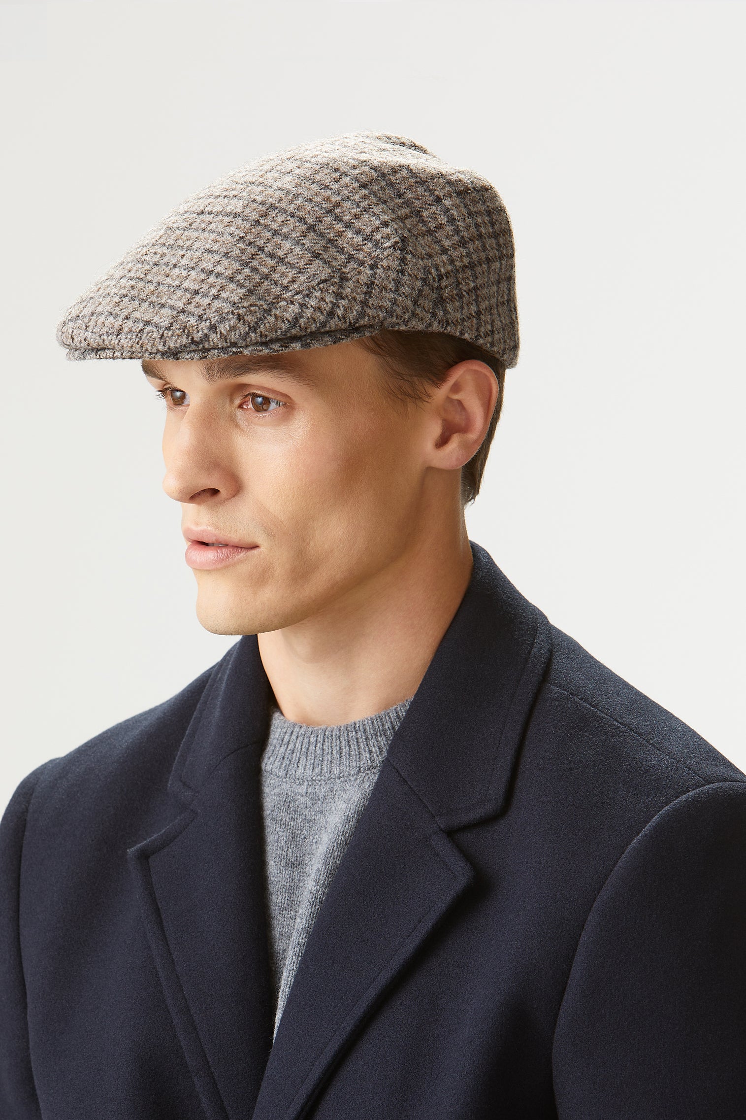 Gill Check Flat Cap - Hats for Tall People - Lock & Co. Hatters London UK