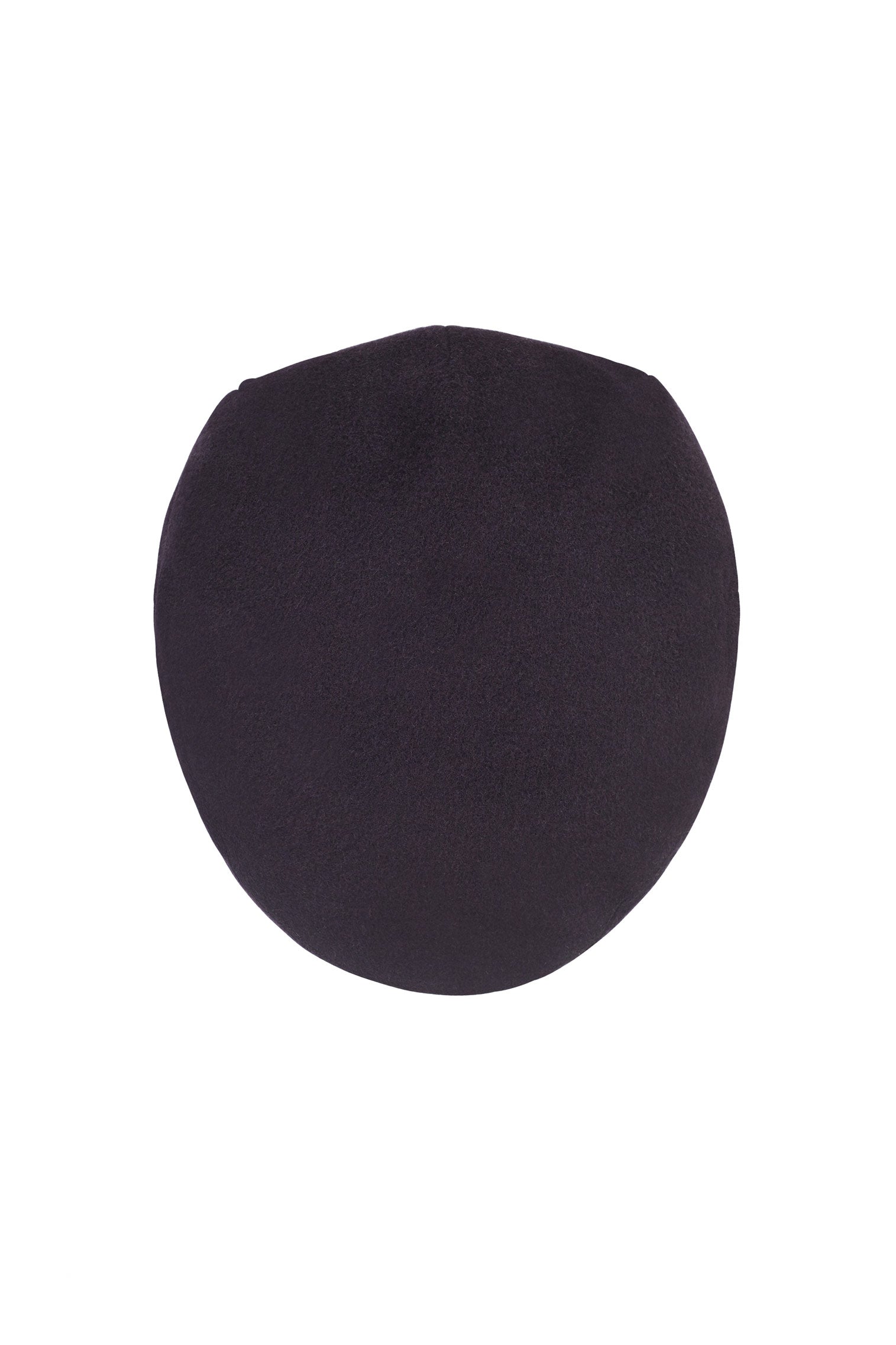 NAVY WOOL TWEED FLAT CAP