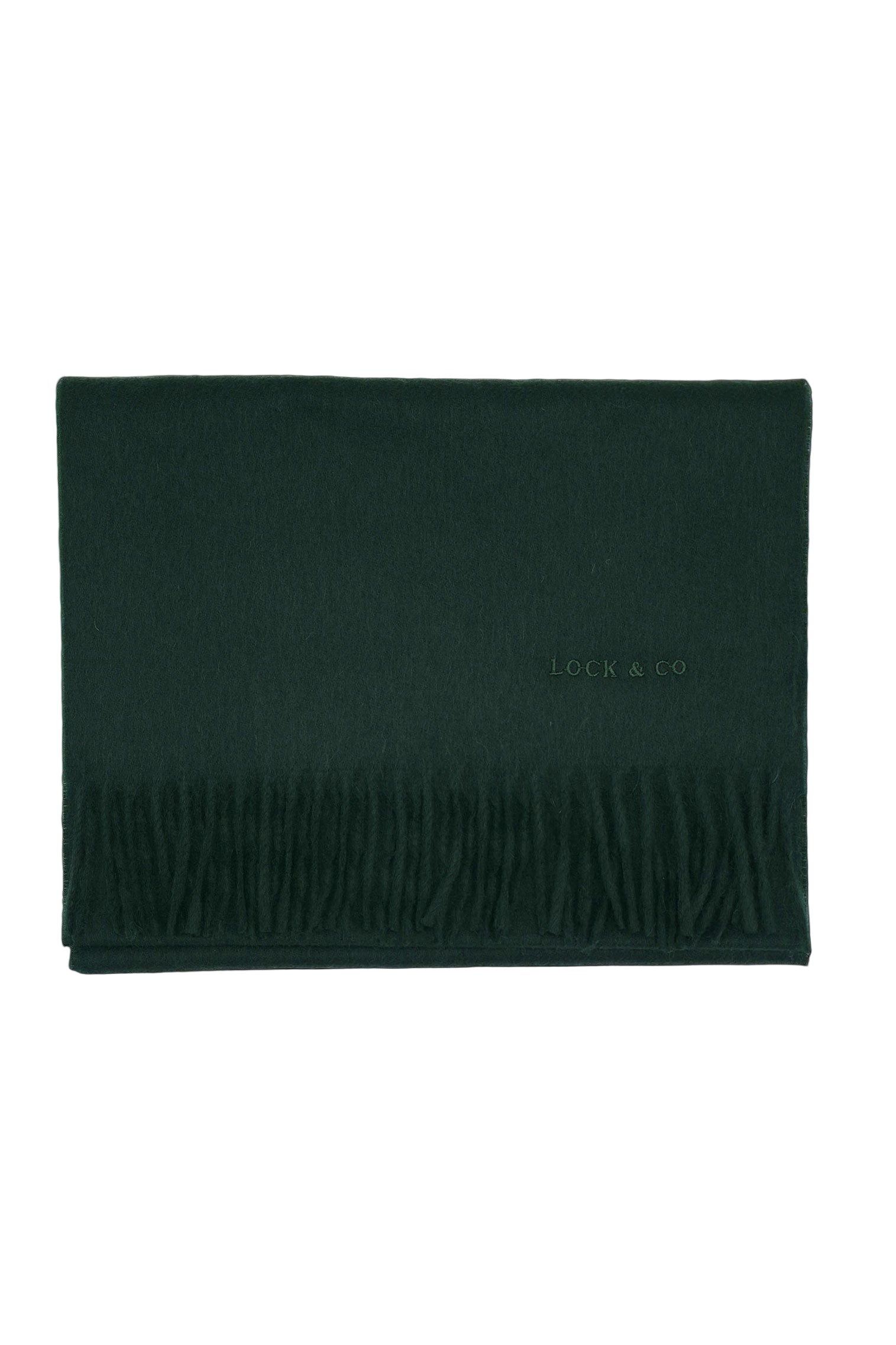 Plain Cashmere Green Scarf - Women’s Hats - Lock & Co. Hatters London UK