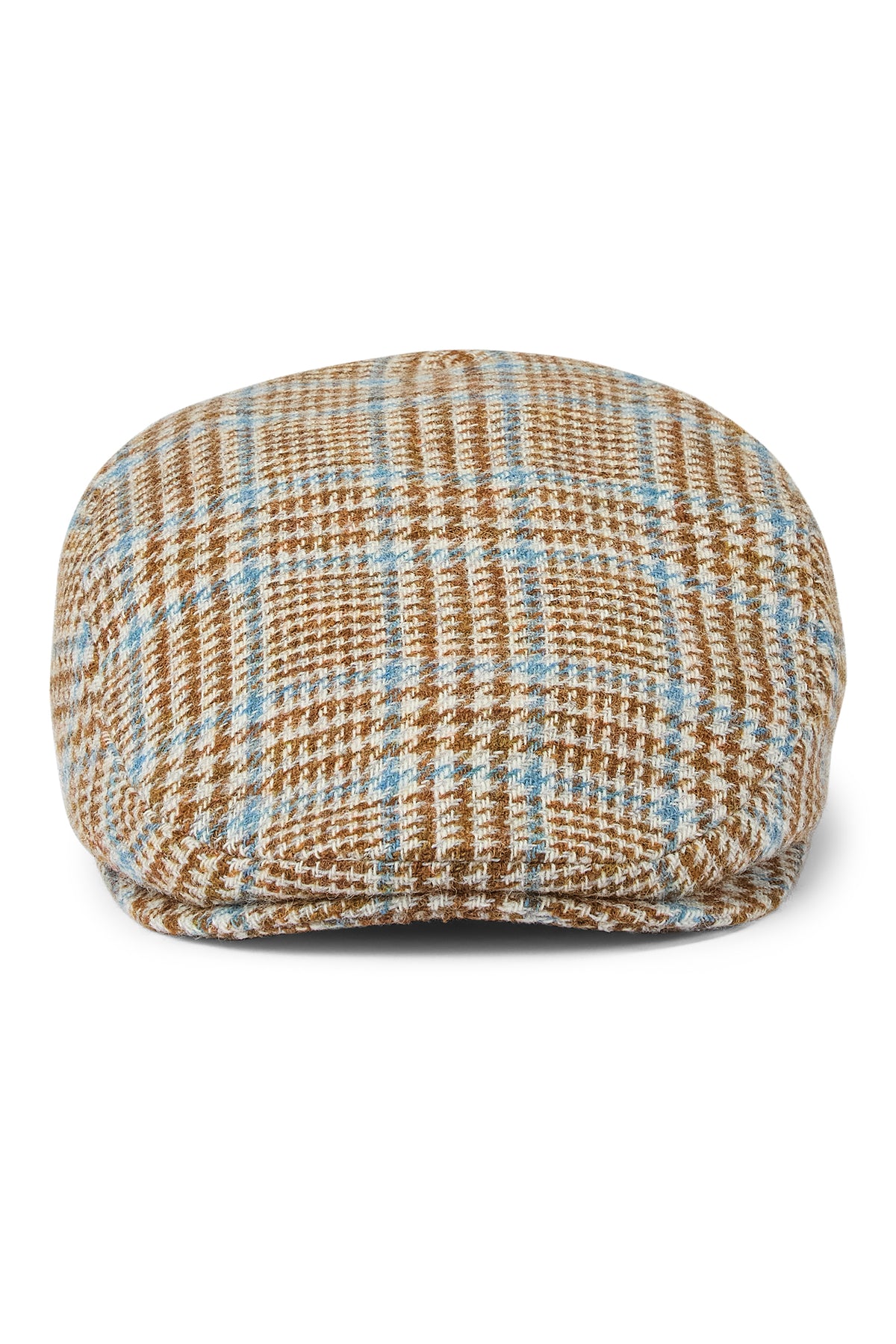 MEN&#39;S BROWN AND BLUE CHECK TWEED WOOL FLAT CAP - Lock & Co. Hatters London UK
            