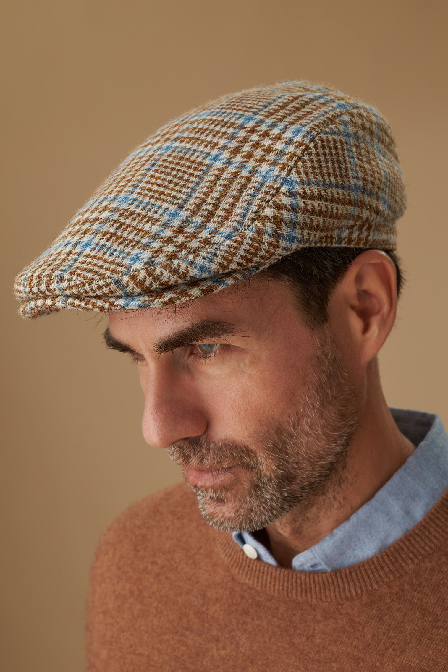 Grosvenor Tweed Flat Hats for Men Women