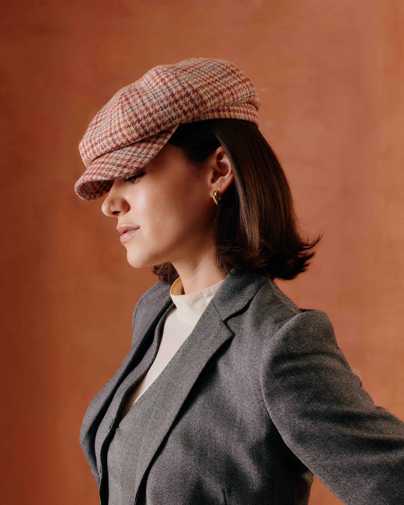 Harper Check Newsgirl Cap -  - Lock & Co. Hatters London UK