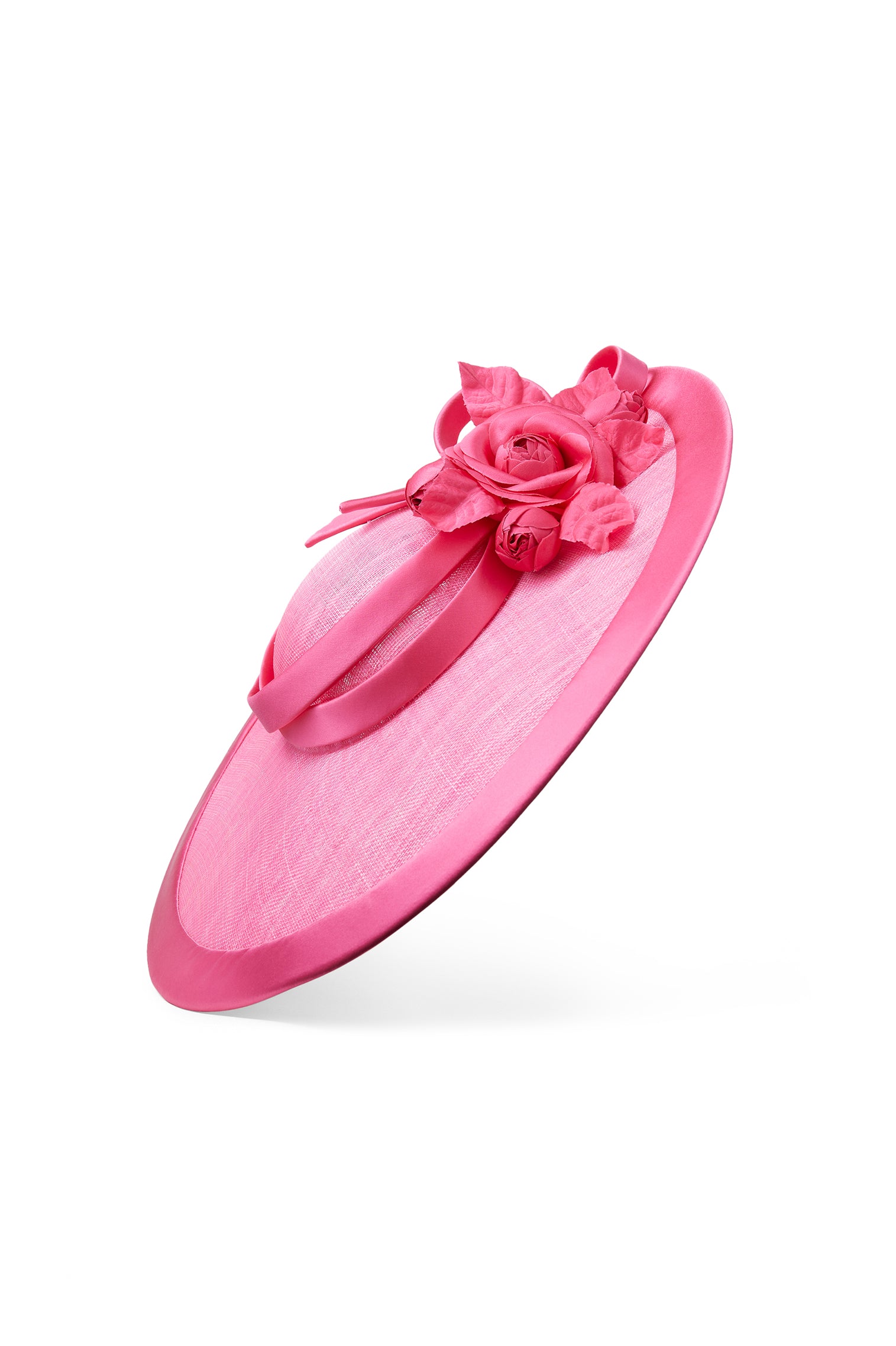 Jasmine Bright Pink Slice Hat - Kentucky Derby Hats for Women - Lock & Co. Hatters London UK