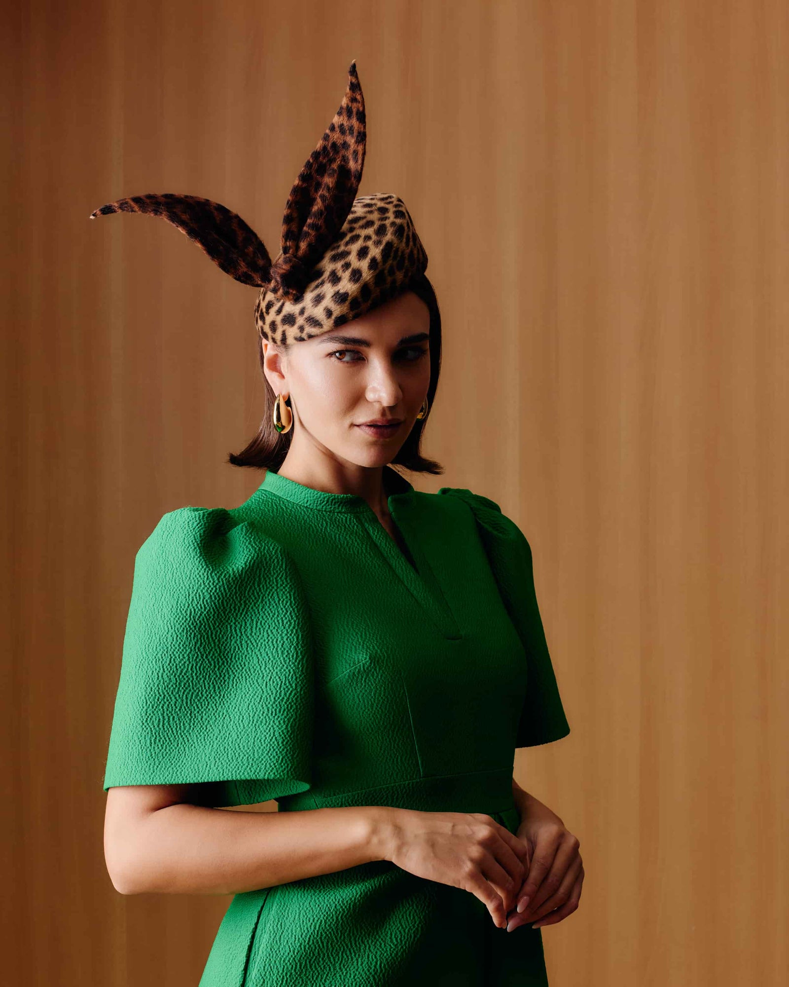 Gabriela Leopard Percher -  - Lock & Co. Hatters London UK