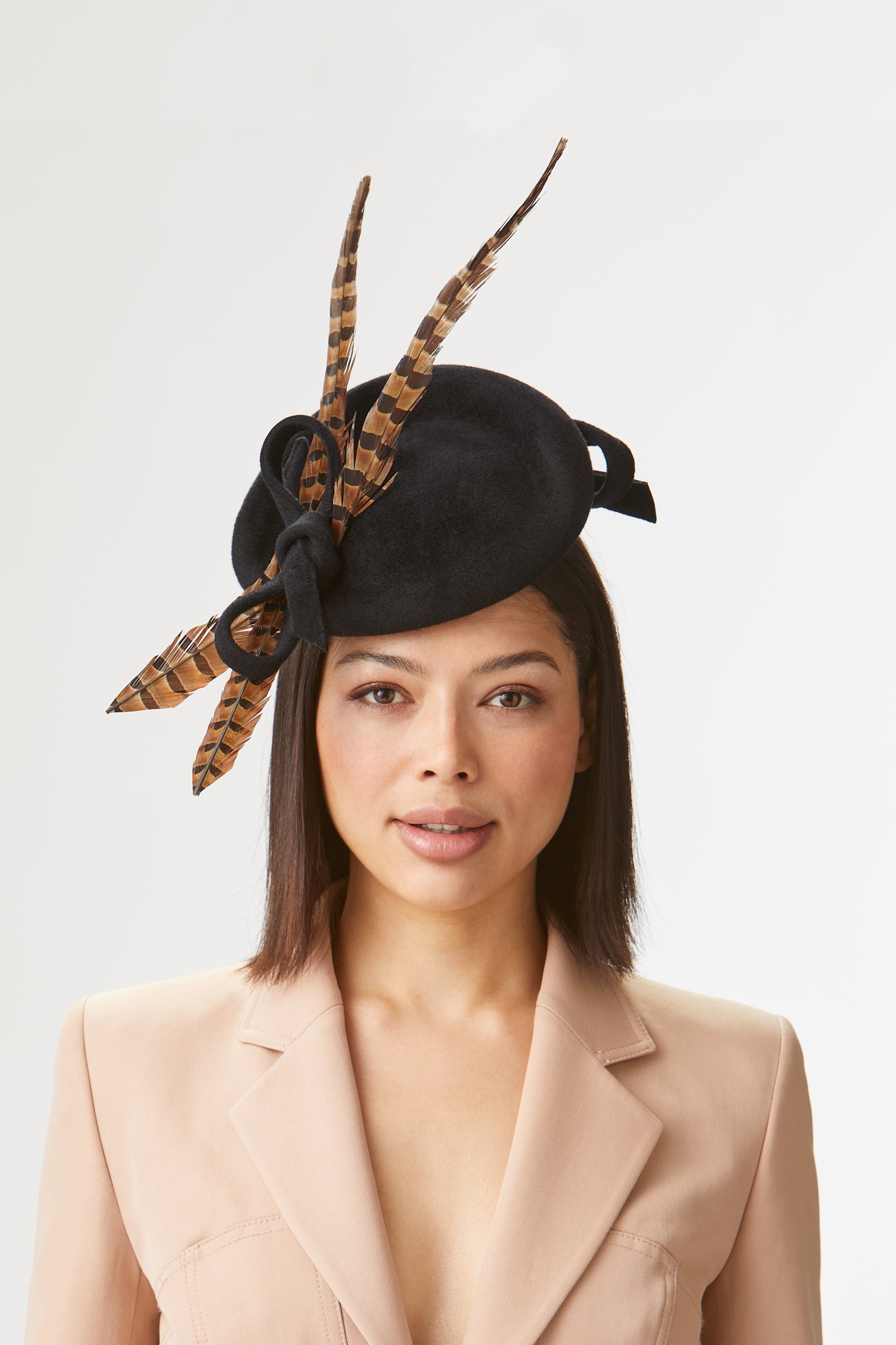 Loretta Black Percher Hat - Lock Couture by Awon Golding - Lock & Co. Hatters London UK