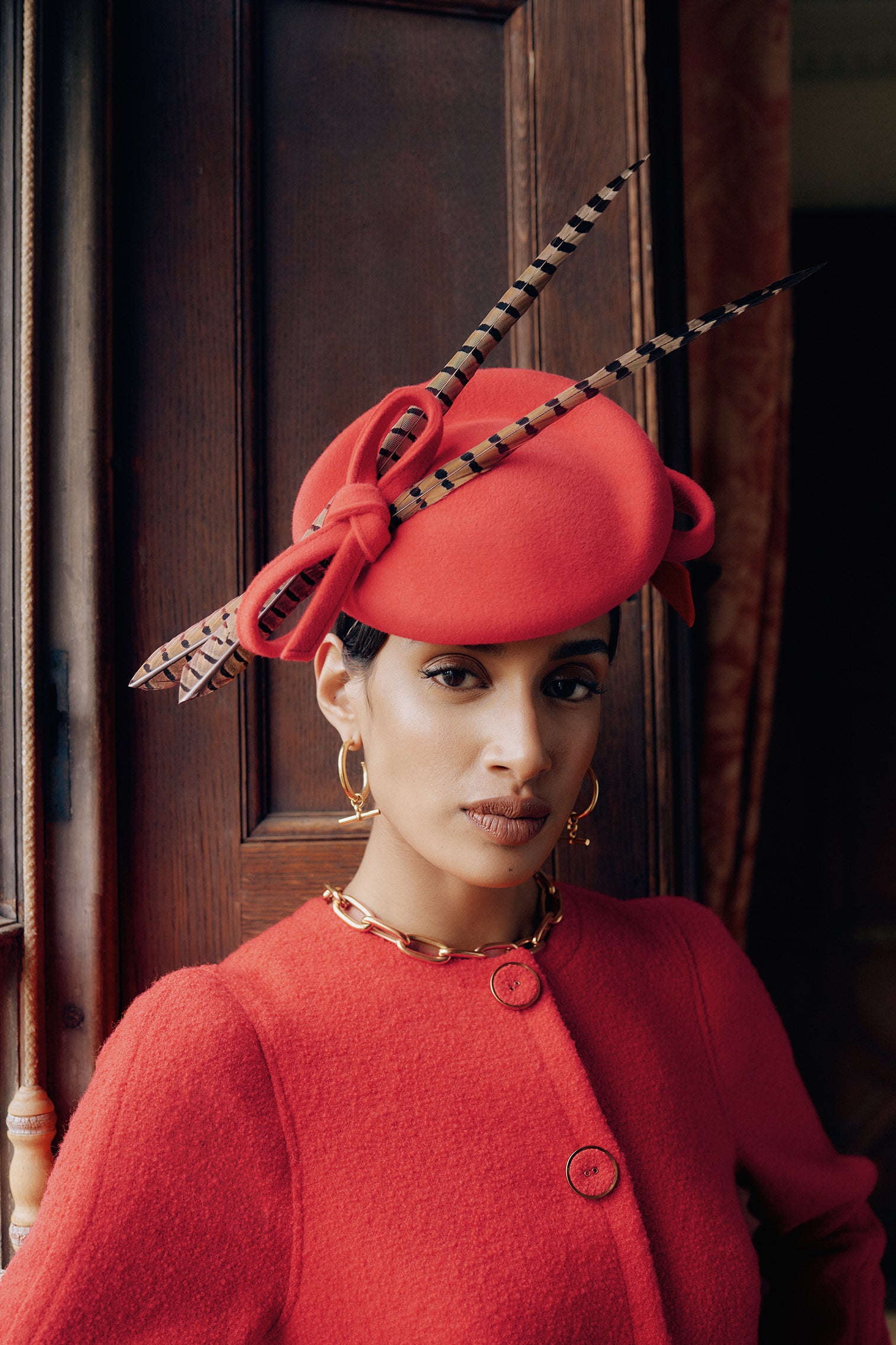 Loretta Red Percher Hat - Women’s Hats - Lock & Co. Hatters London UK