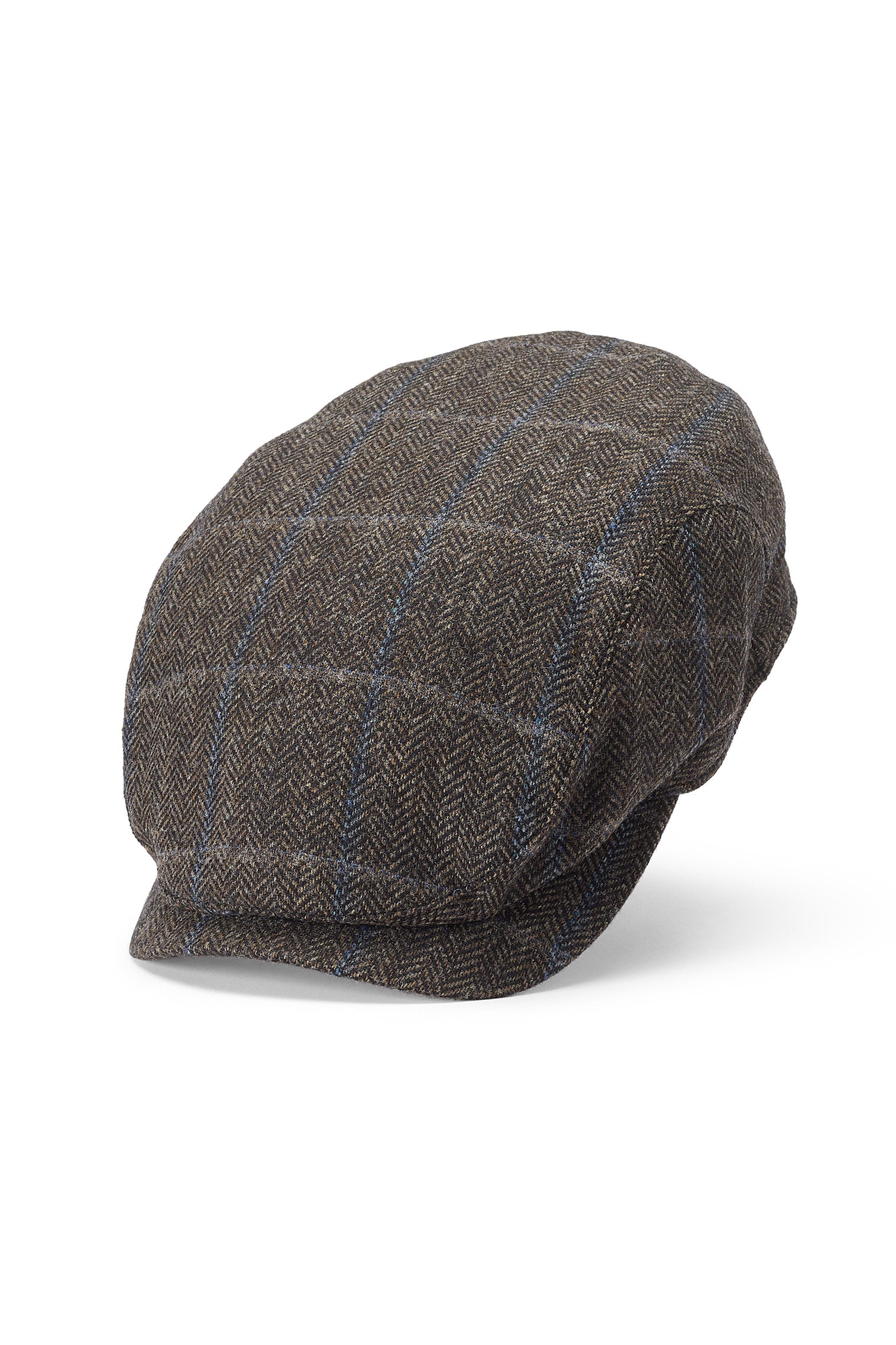 Lynton Brown Flat Cap - Hats for Oval Face Shapes - Lock & Co. Hatters London UK