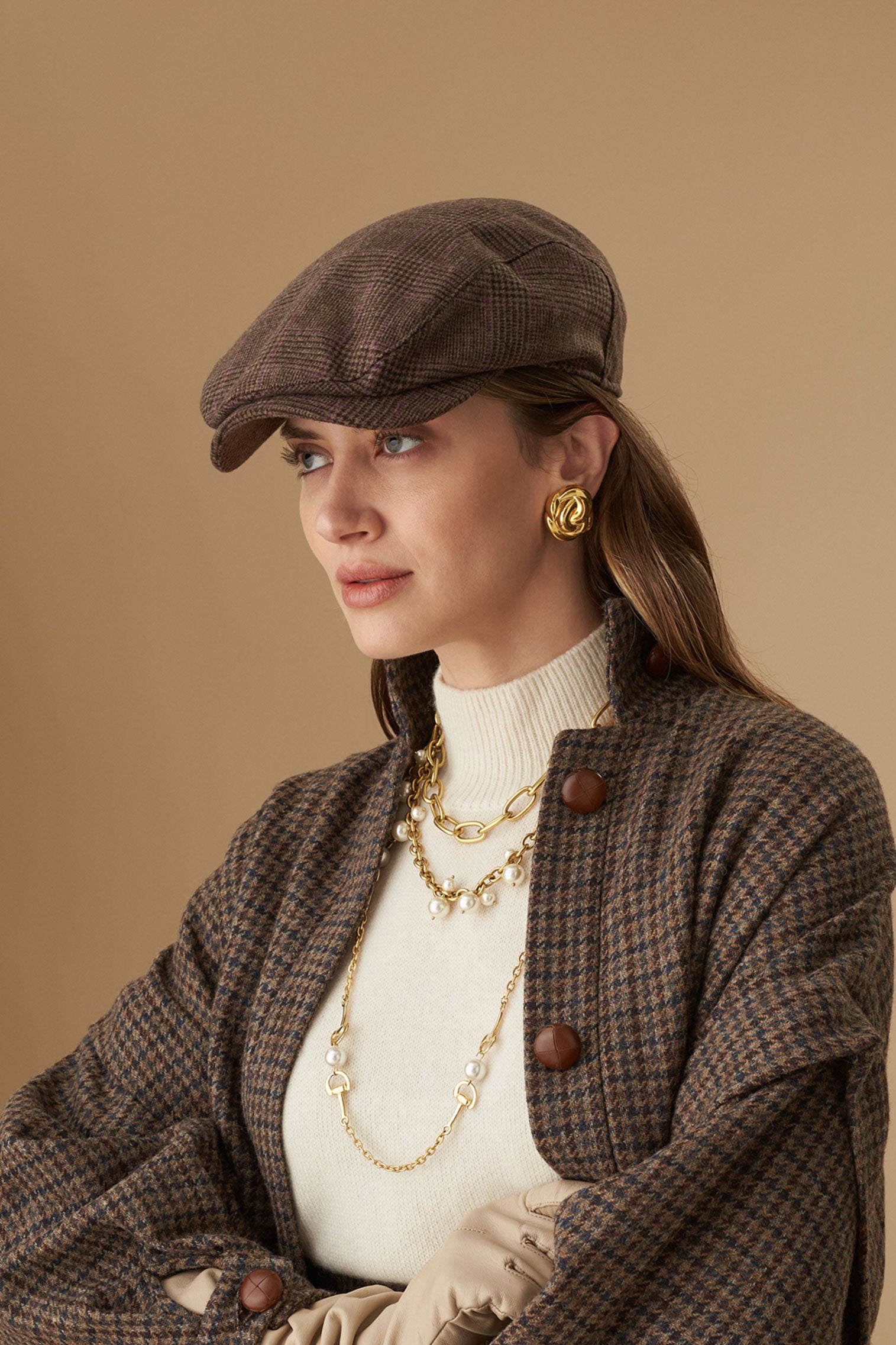 Women in flat caps hotsell