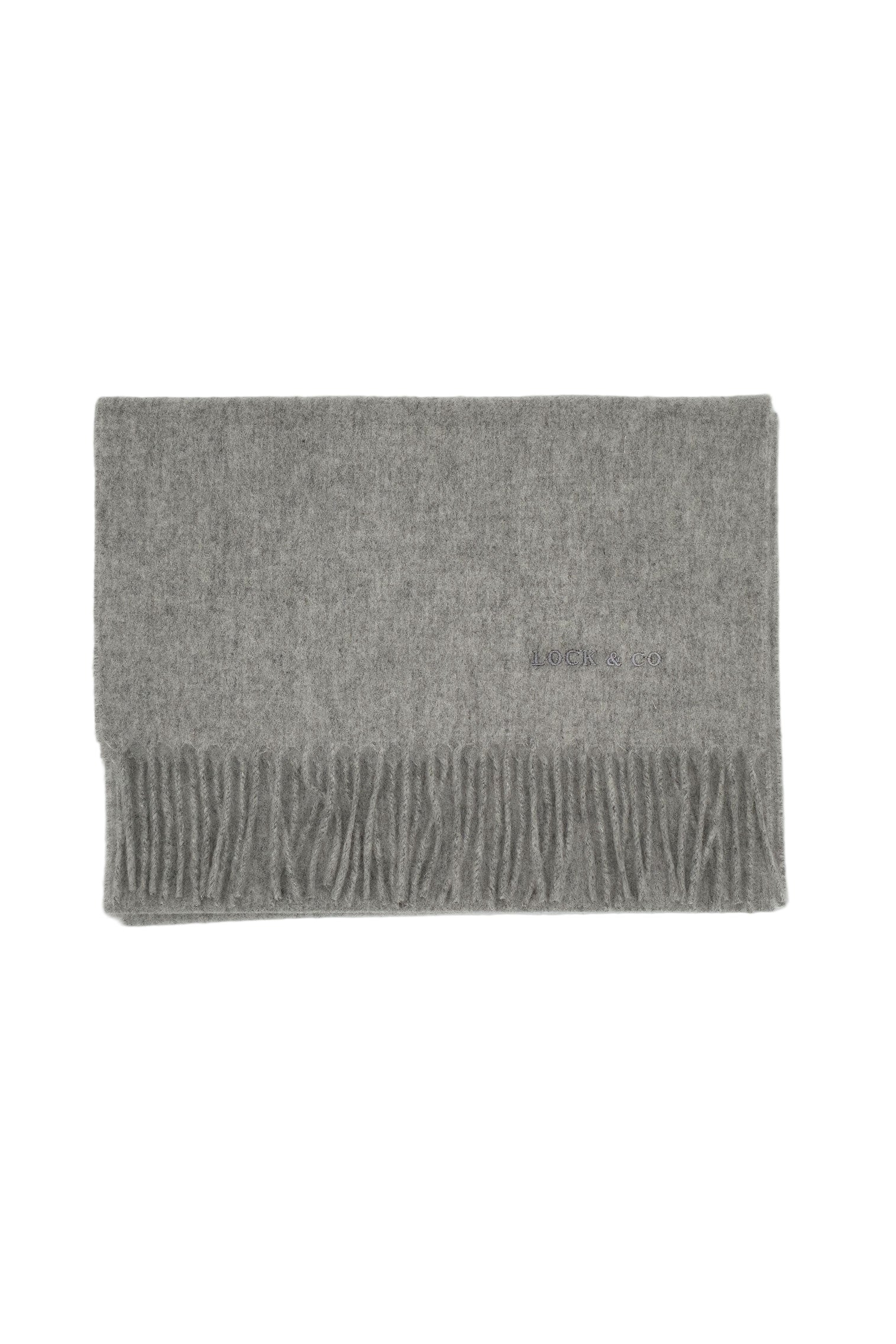 Plain Cashmere Light Grey Scarf - Women’s Hats - Lock & Co. Hatters London UK